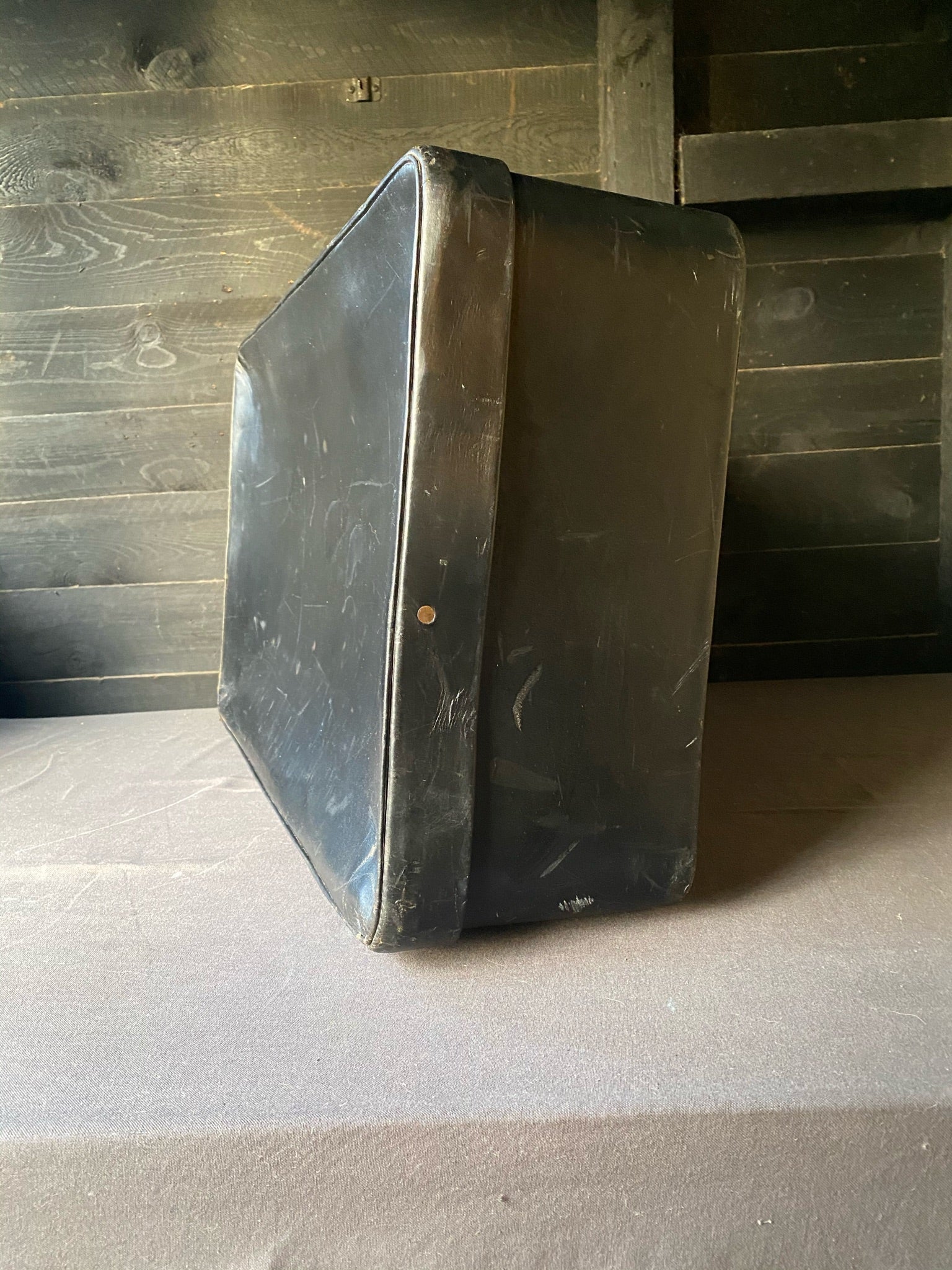 Vintage Medium Harrods Leather Suitcase