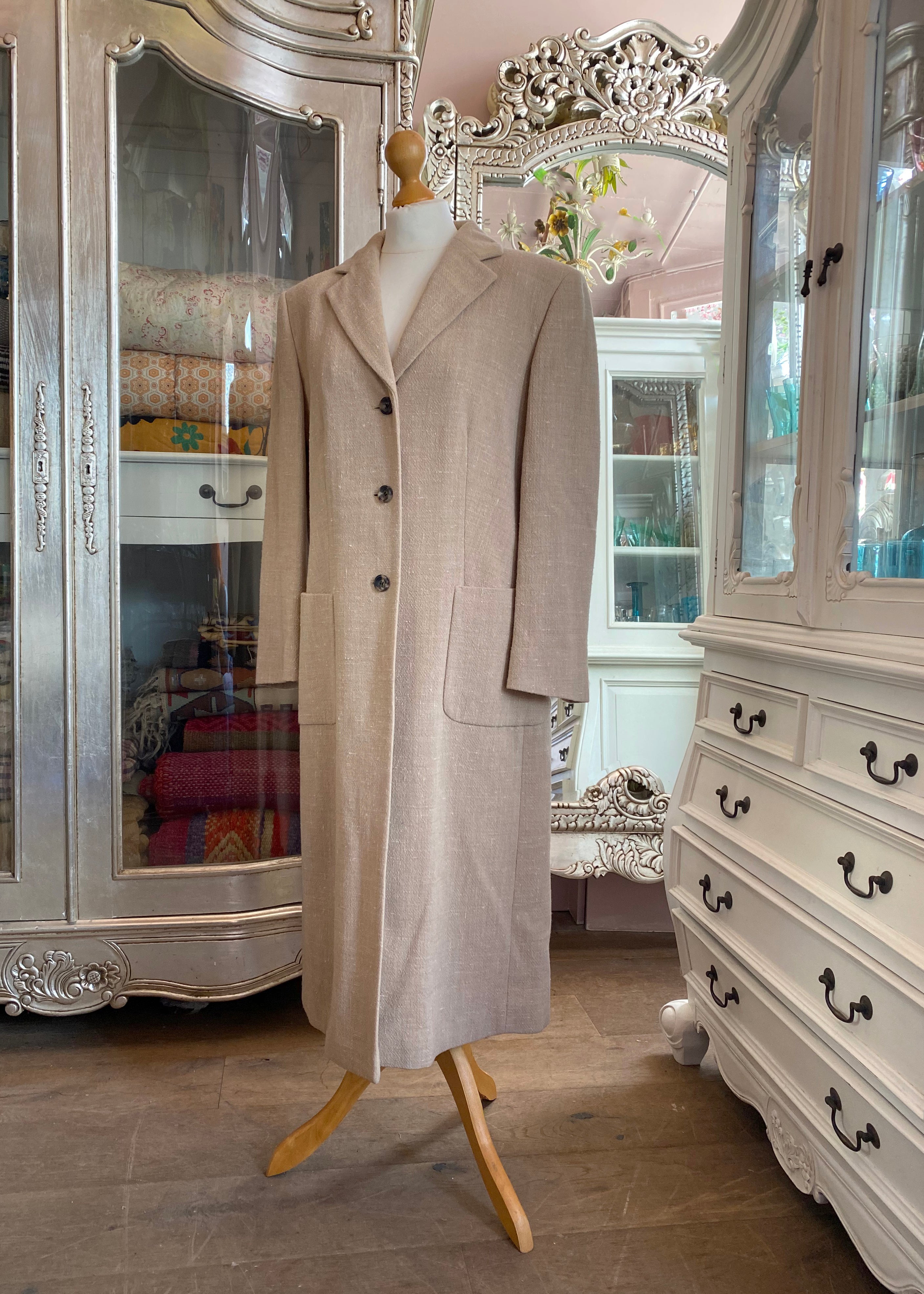 Feraud Woollen Beige Coat