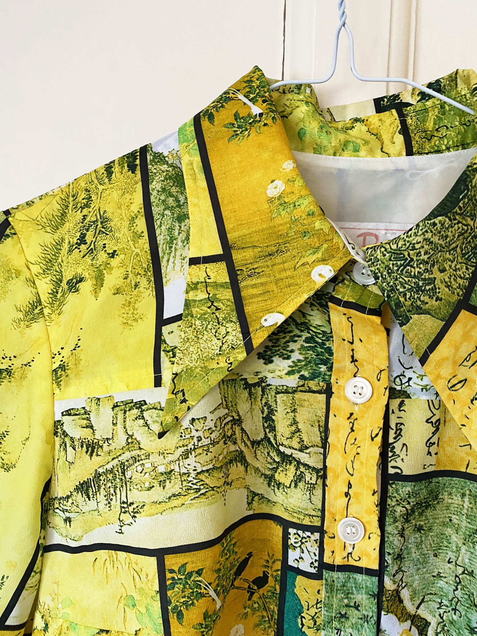 Vintage Betty Barclay Yellow Dagger Collar Tea Dress