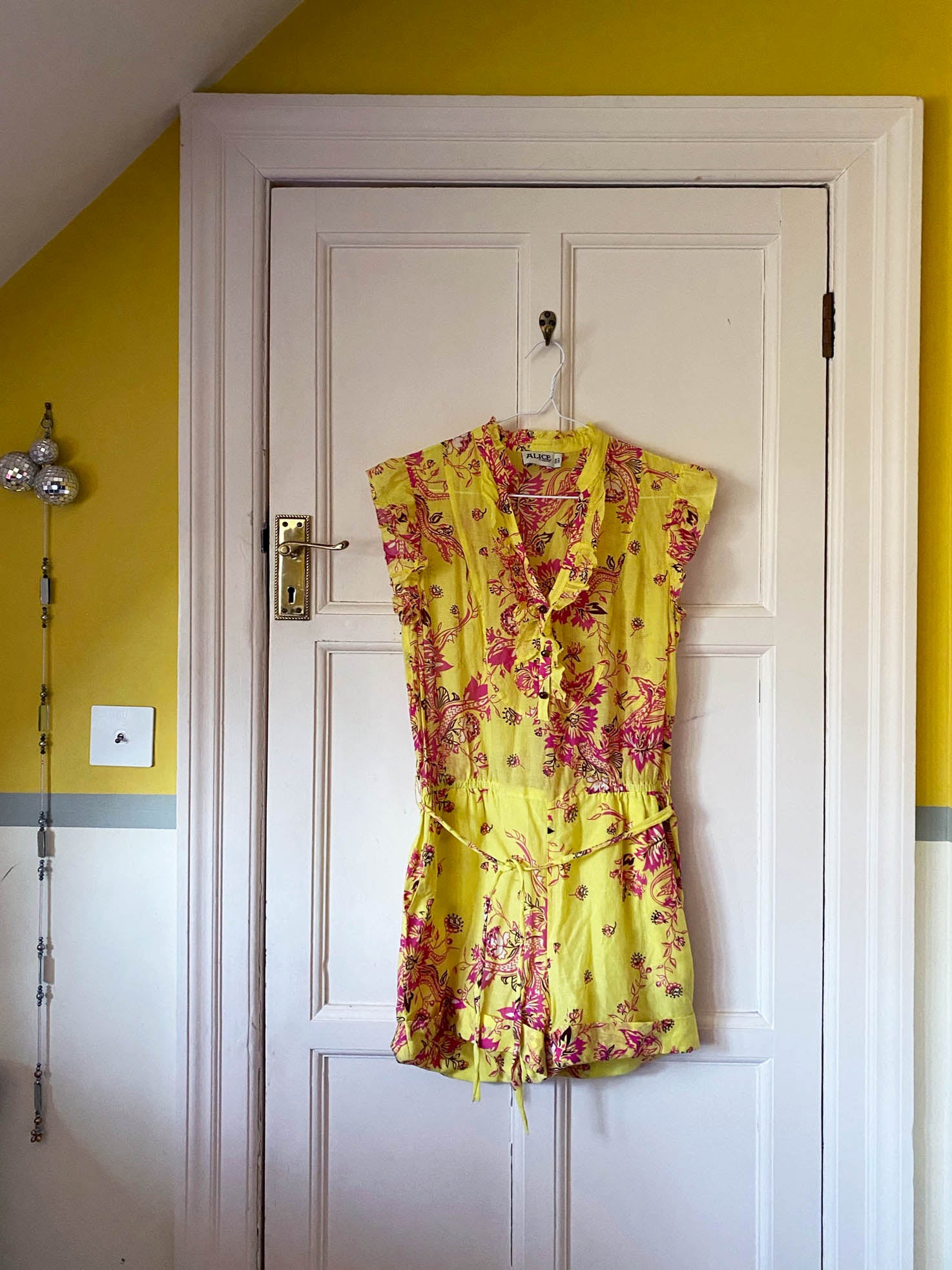 Alice Temperley Yellow Summer Playsuit