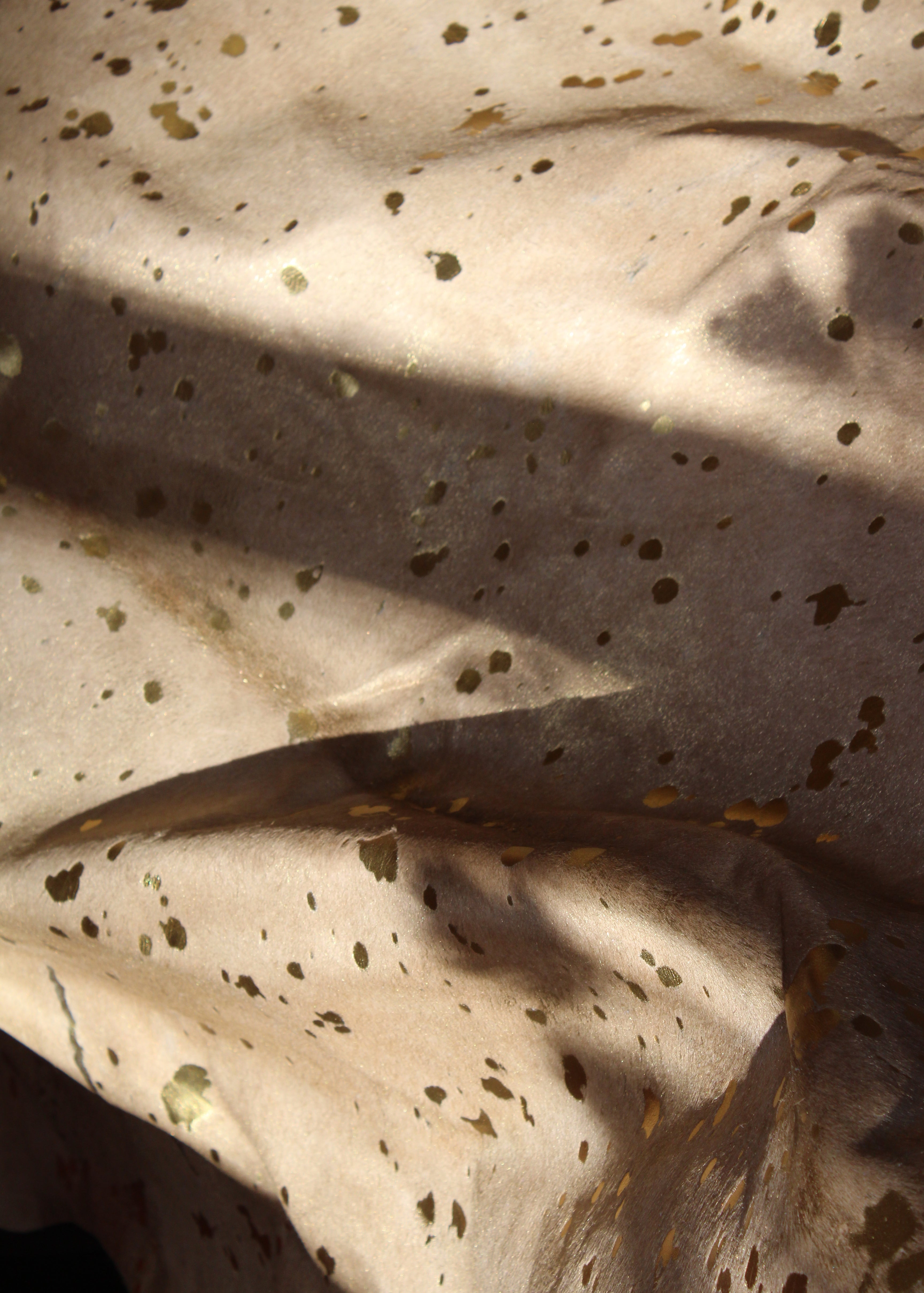 Gold Speckled Cowhide