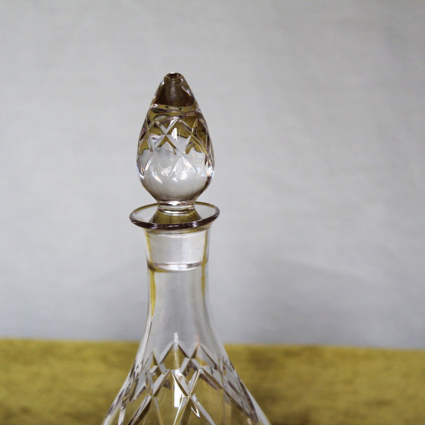 Vintage Crystal Club Decanter
