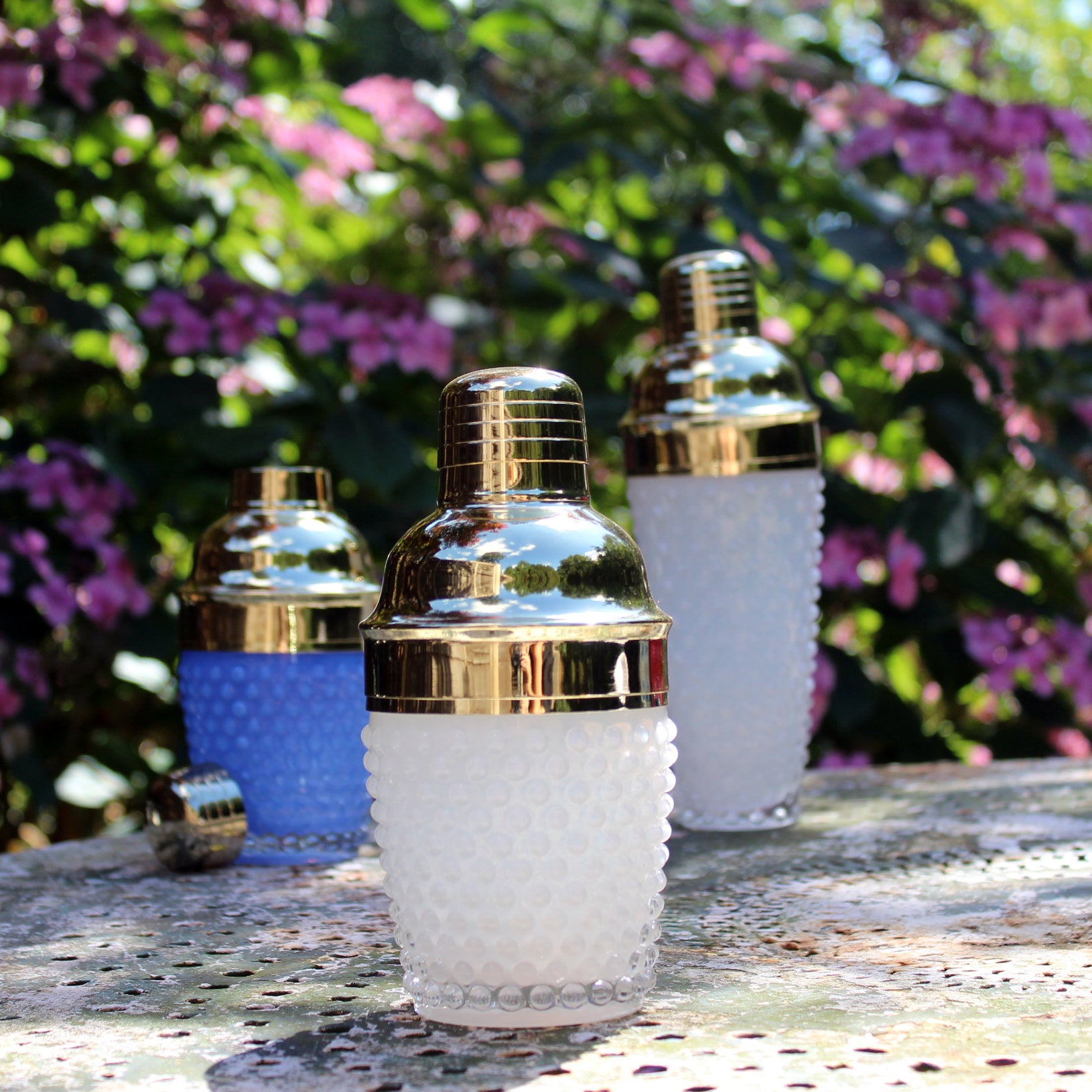 short white cocktail shaker