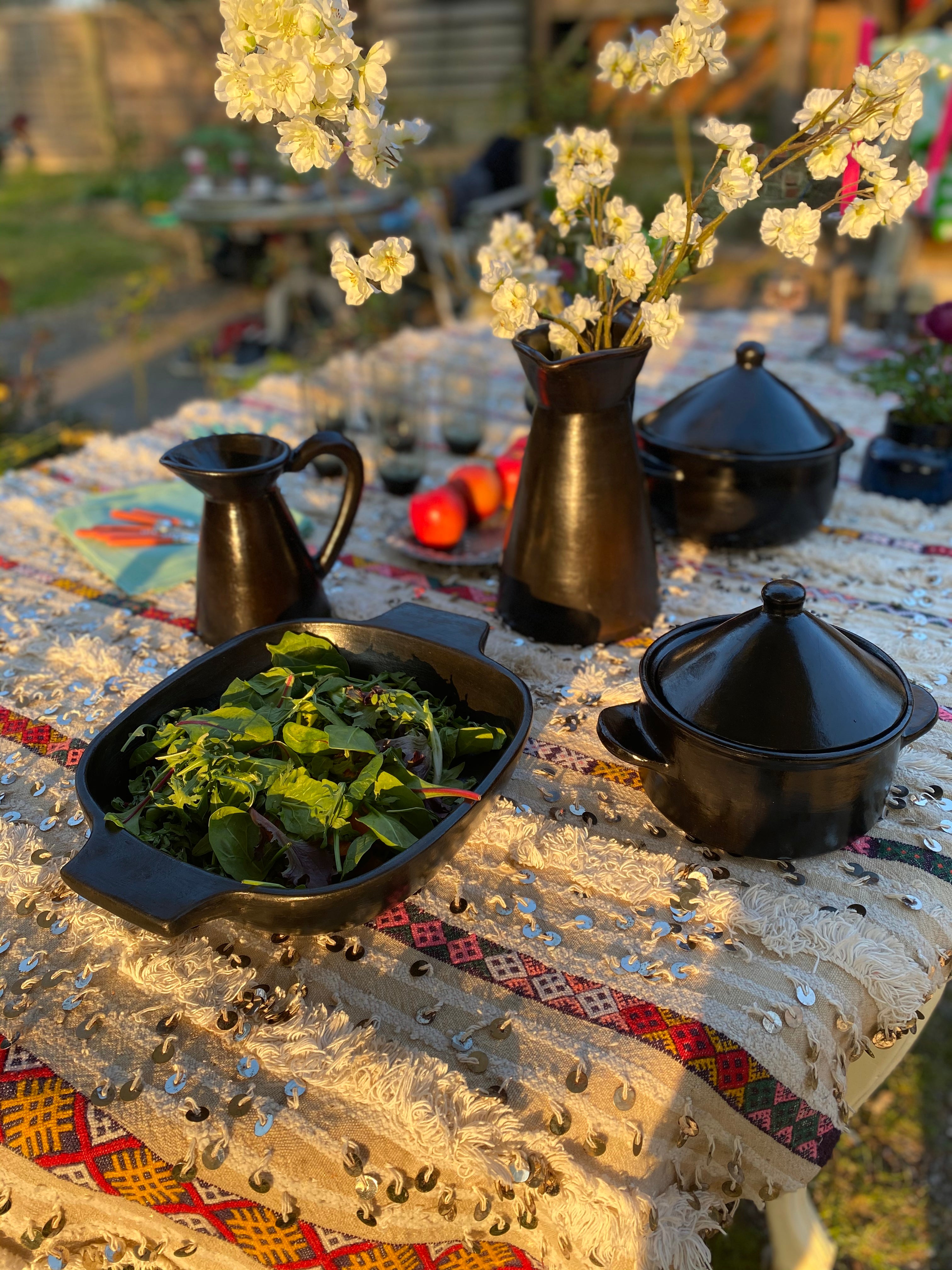 Black Terracotta Cooking Pot