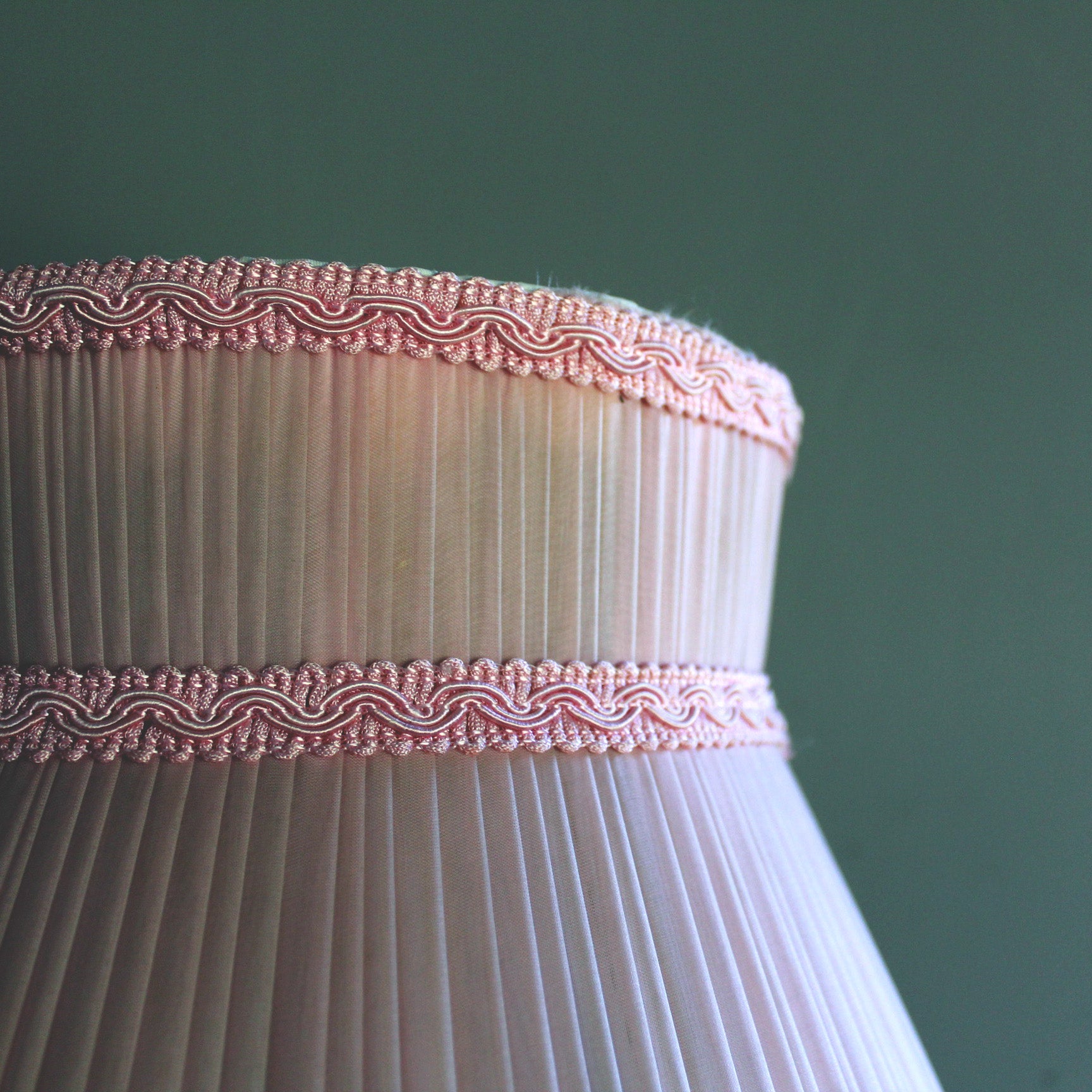 Chiffon Lampshade in Pale Pink