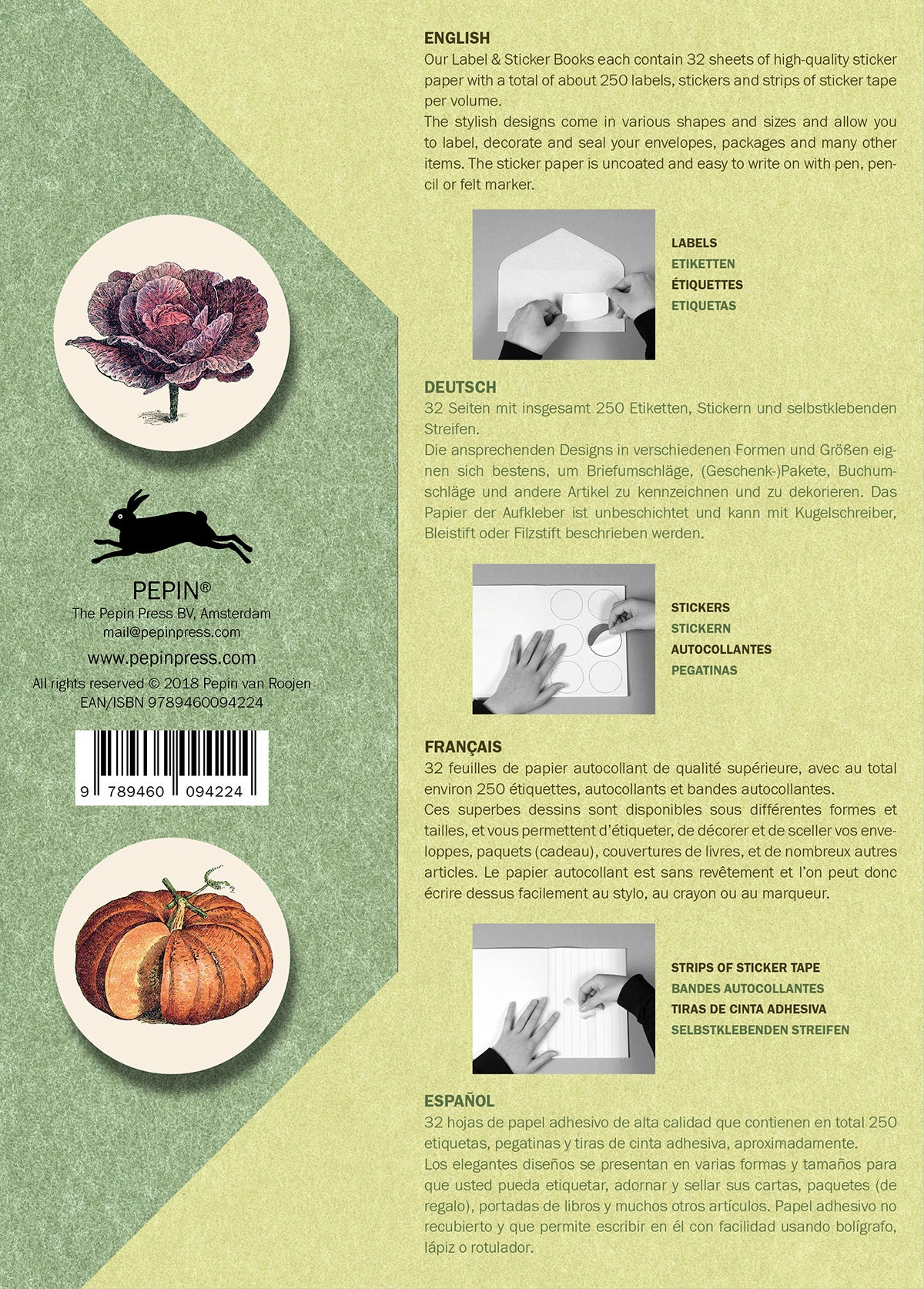Natural History Label, Sticker & Tape Book