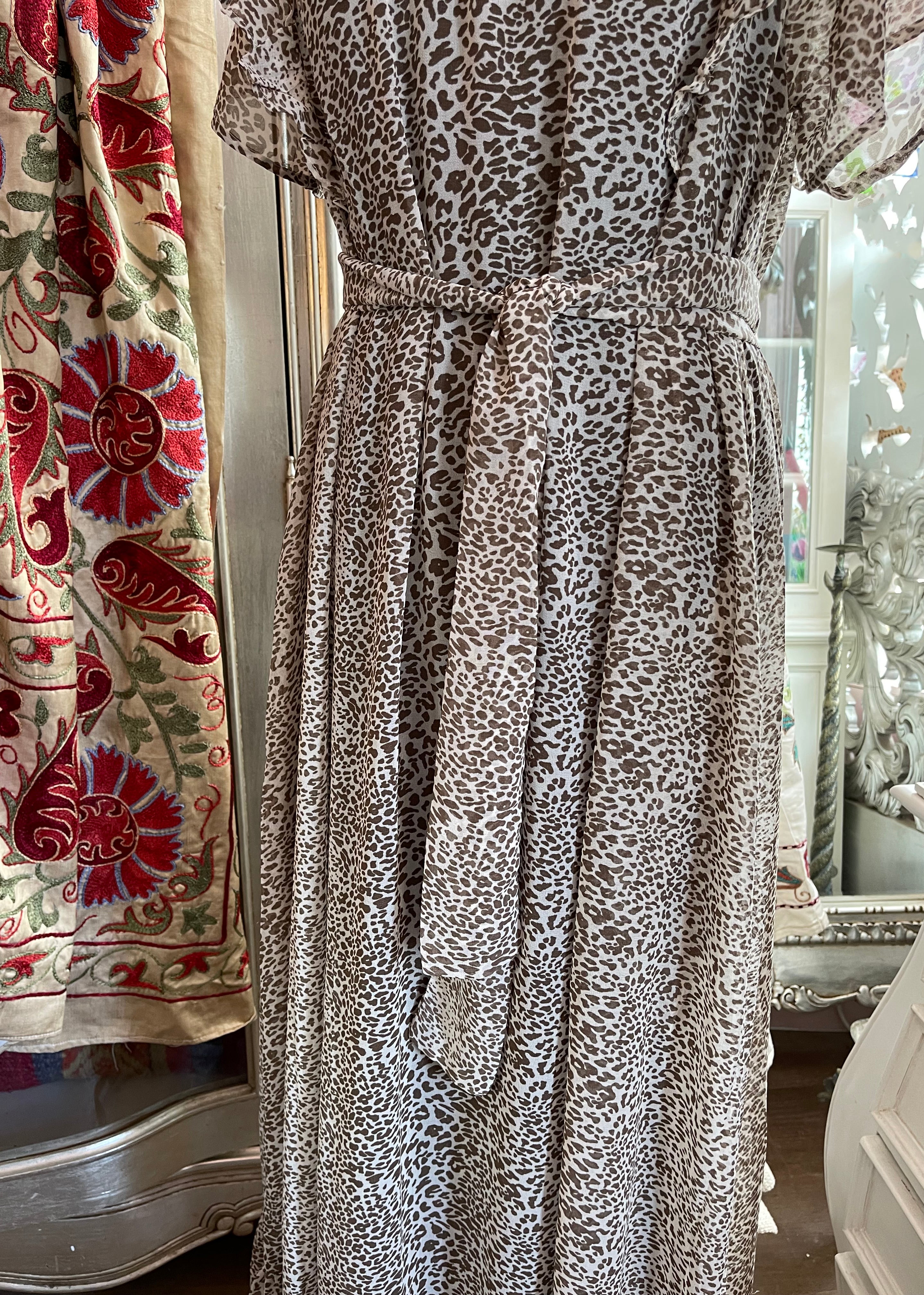 Lolly’s Laundry Leopard High Collar Dress