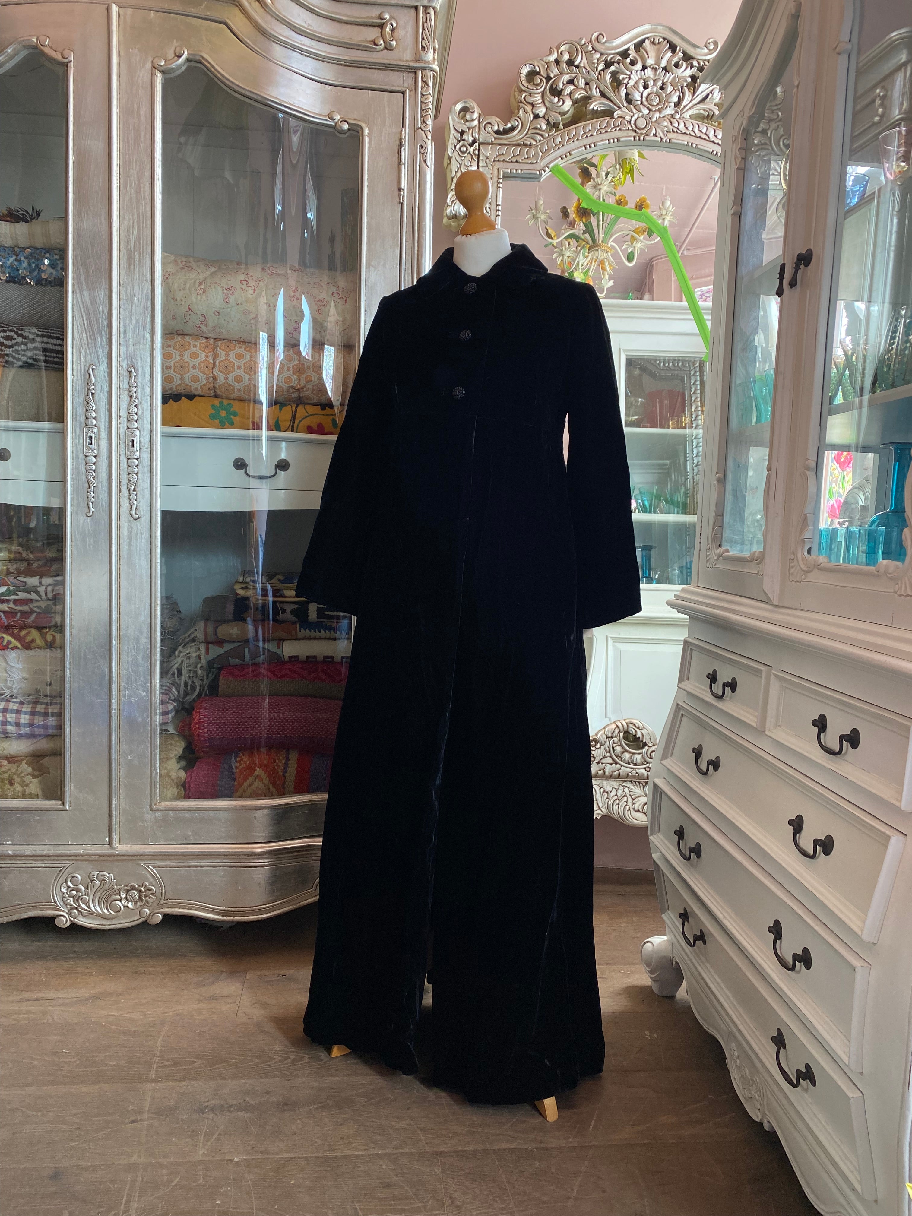 Black Velvet Overcoat