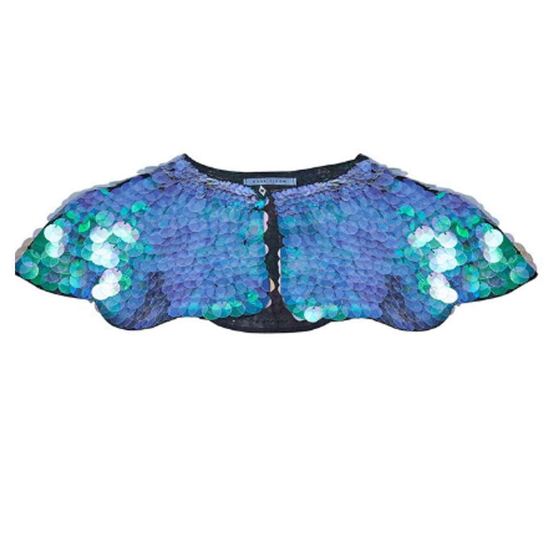 Rosa Bloom Sequin Cape
