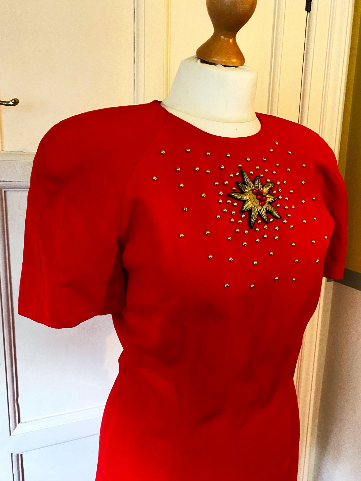 Mondi Red Embellished Dress