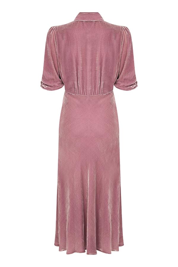 Sable Midi Dress Sweetpea Silk Velvet
