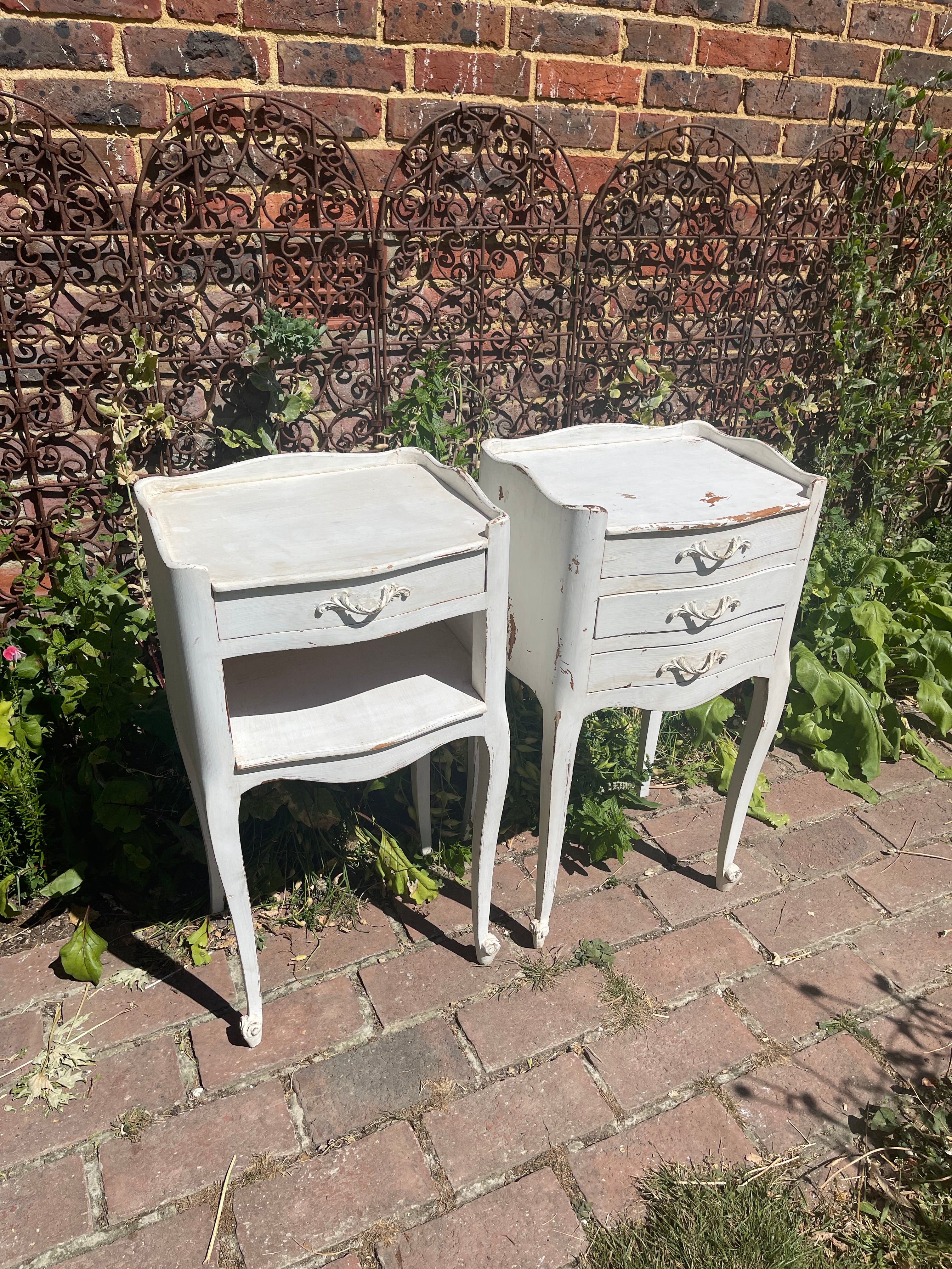 Pair of French Ornate Side Tables
