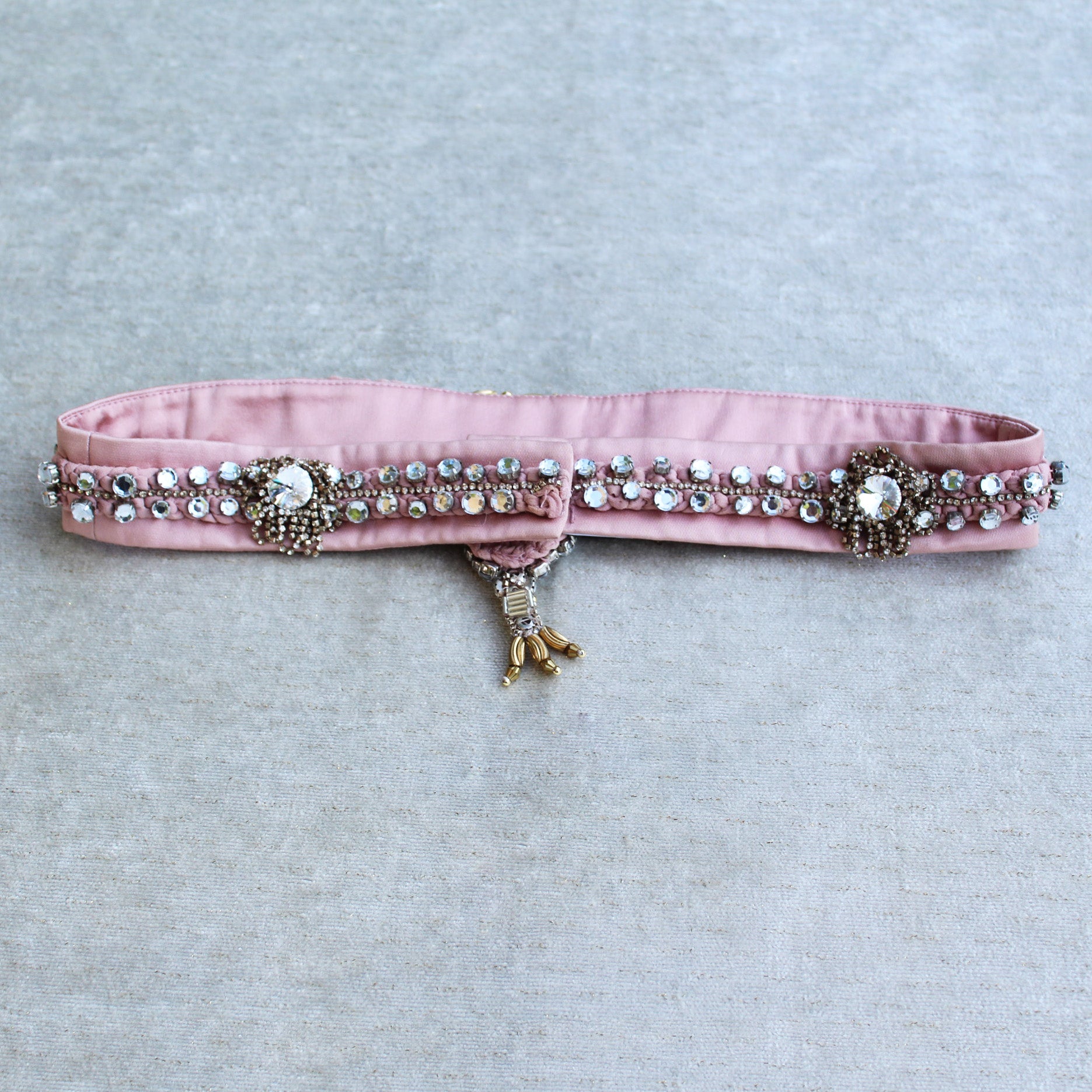 Temperley Embellished Pink Belt