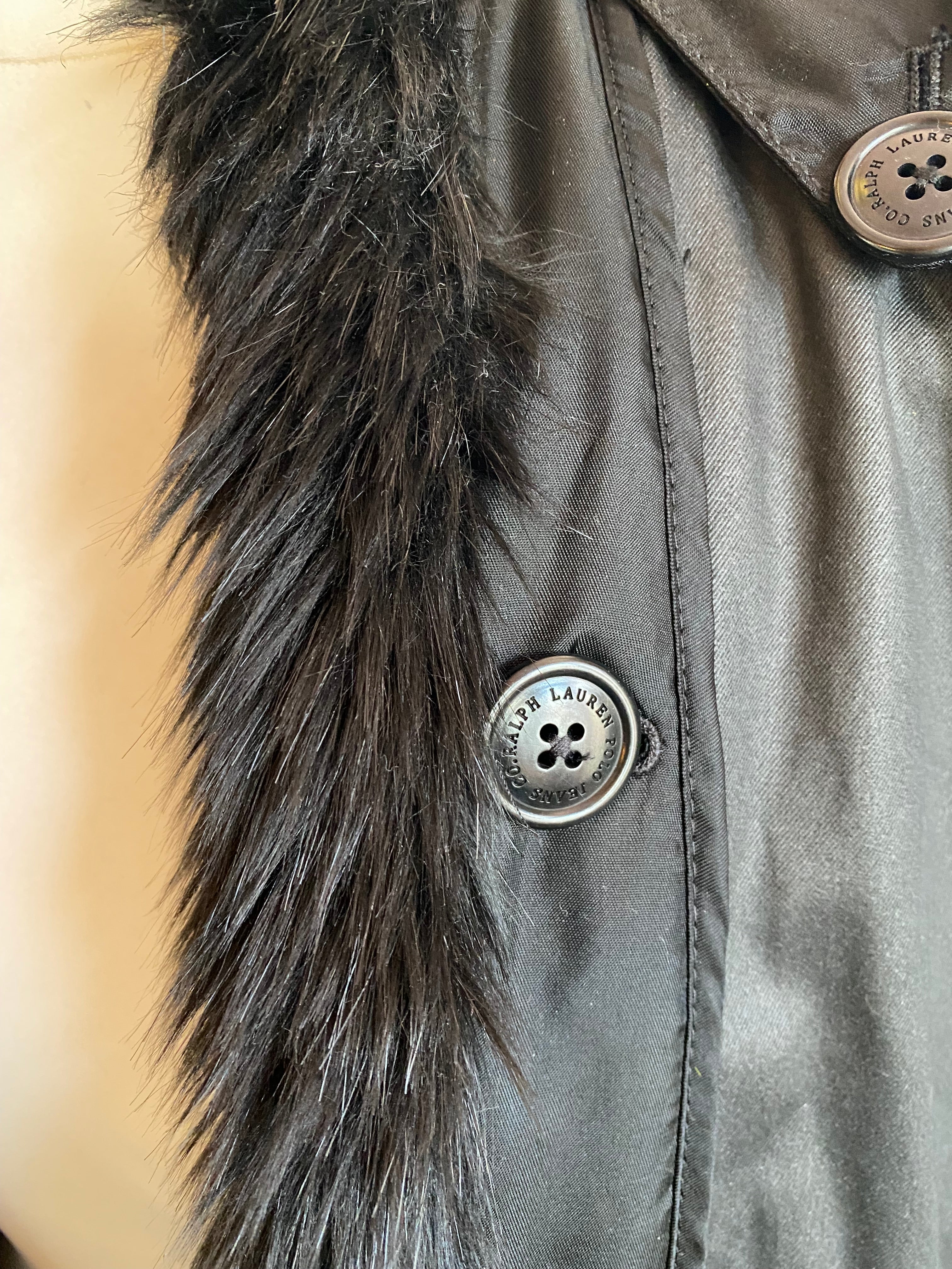 Polo Ralph Lauren Faux Fur Lined Trench Coat
