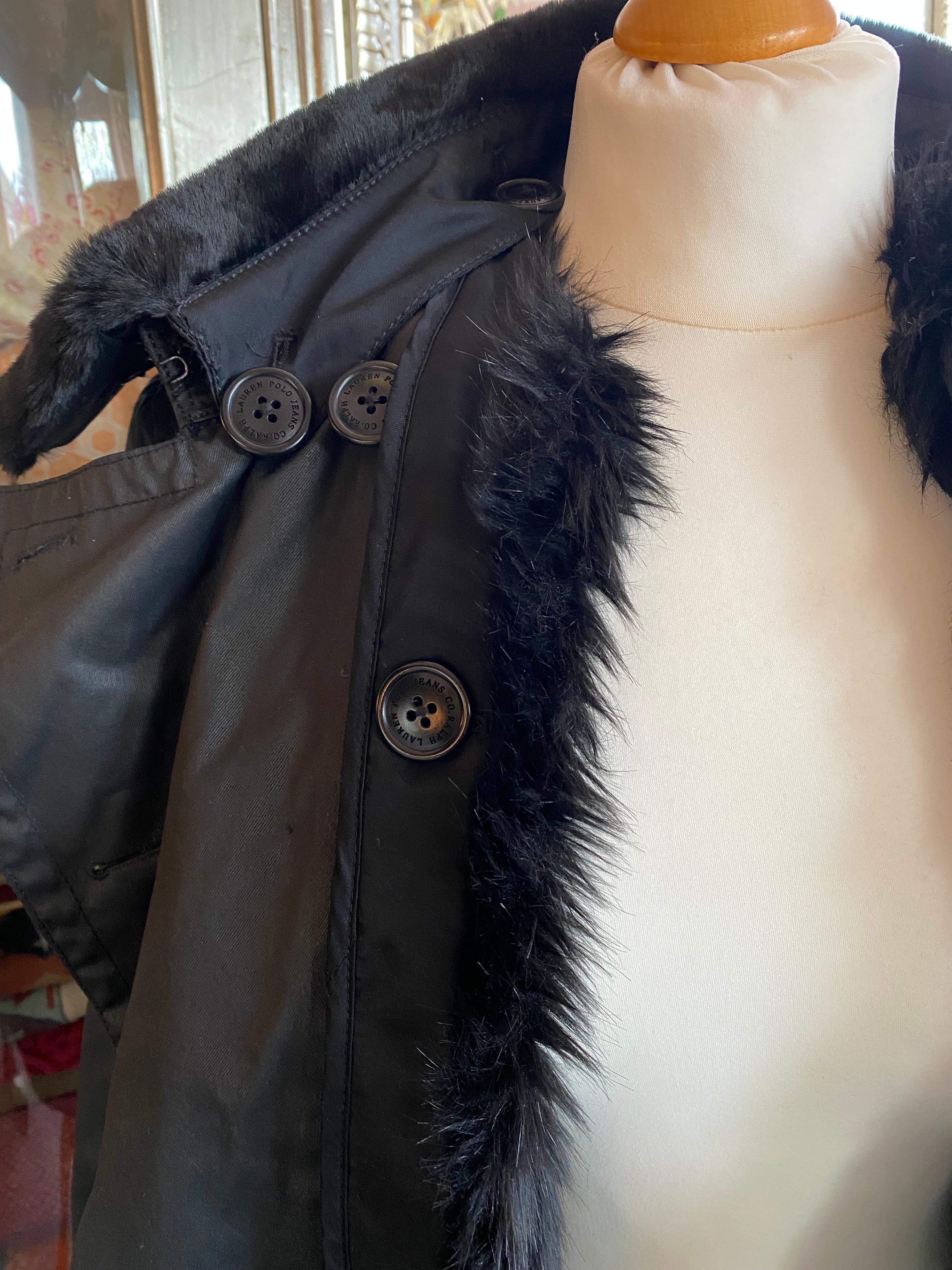 Polo Ralph Lauren Faux Fur Lined Trench Coat