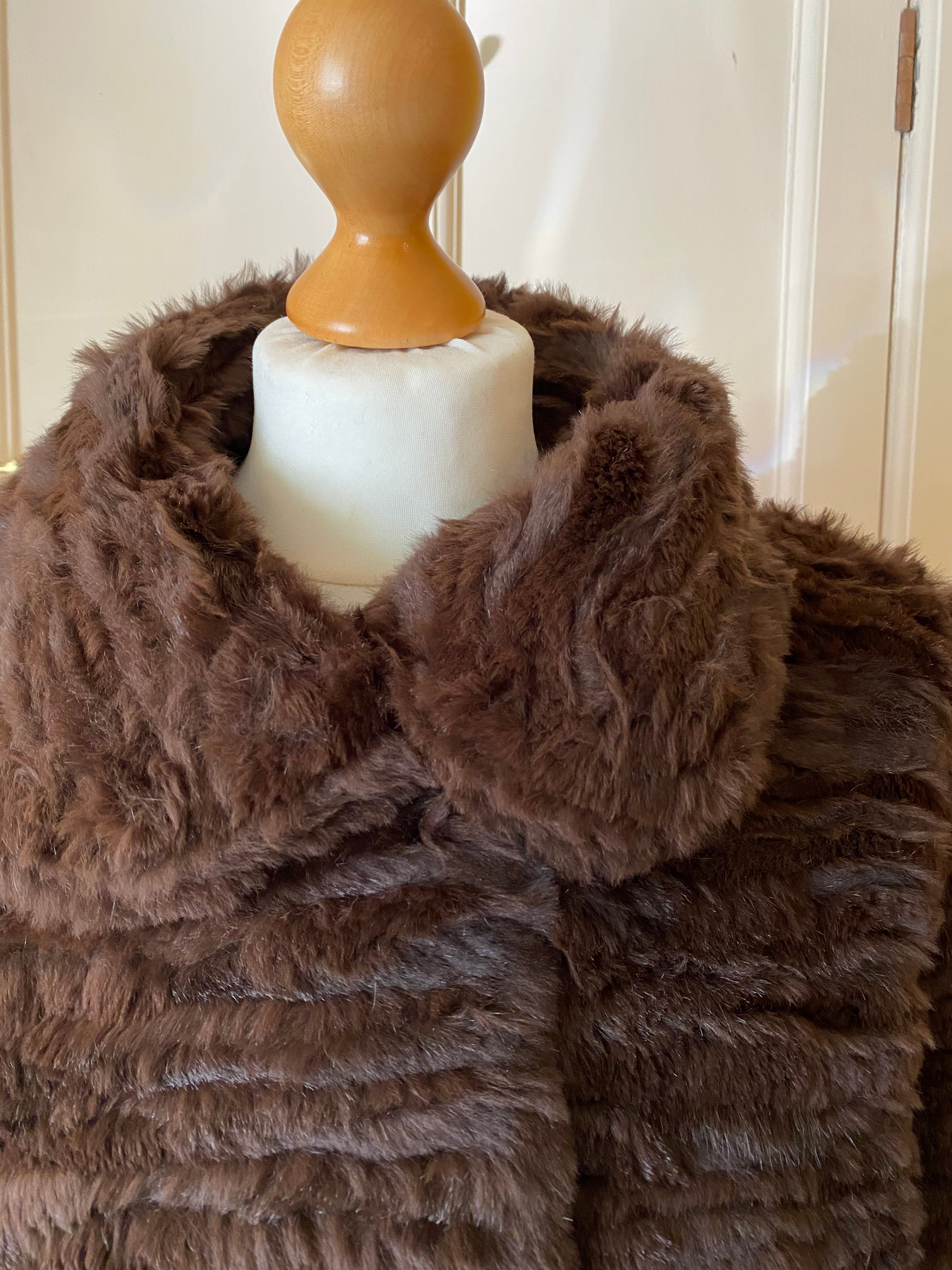 Reversible Brown Fur Coat