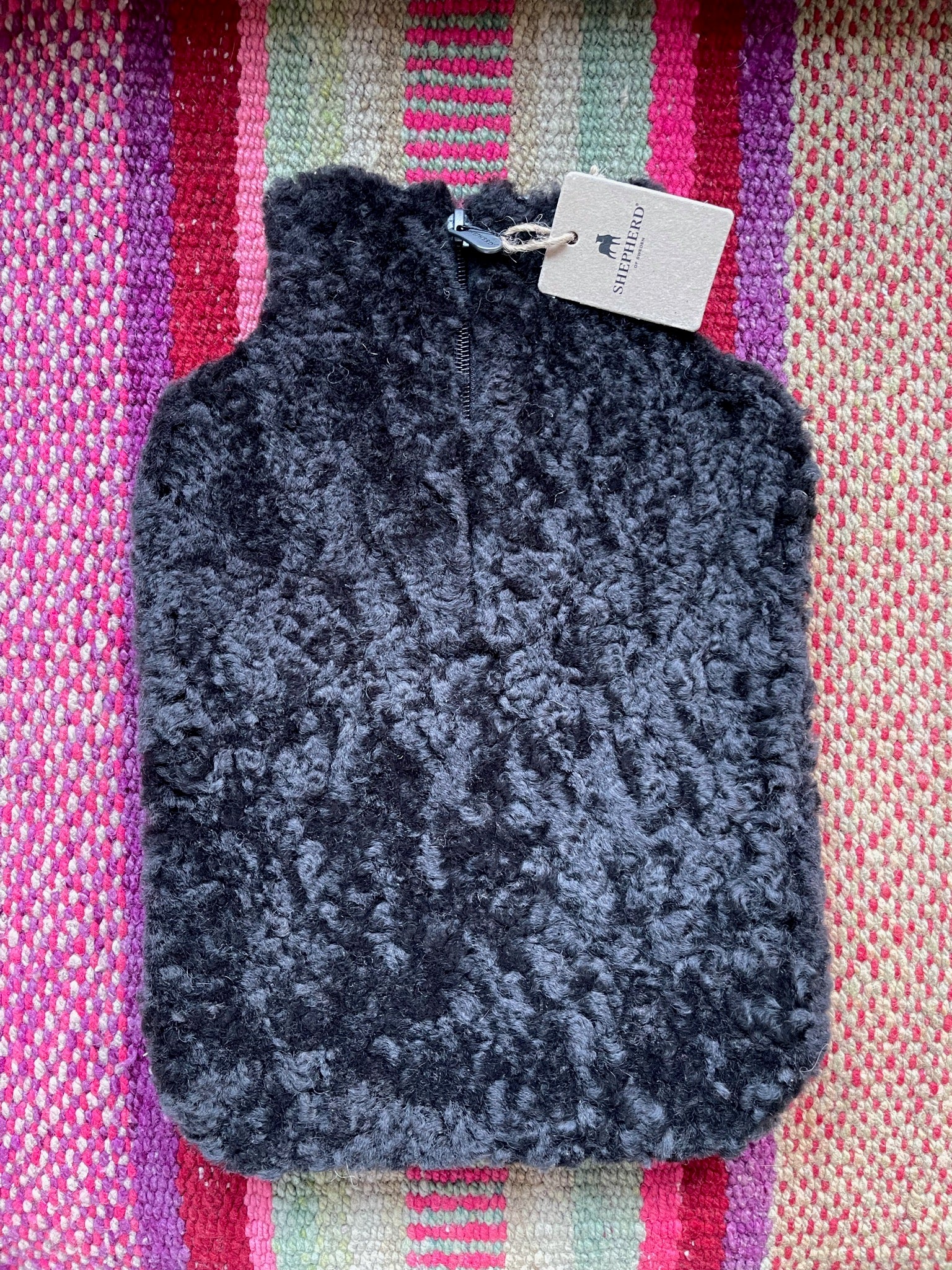 Carbon Sheepskin Hot Water Bottle Cover