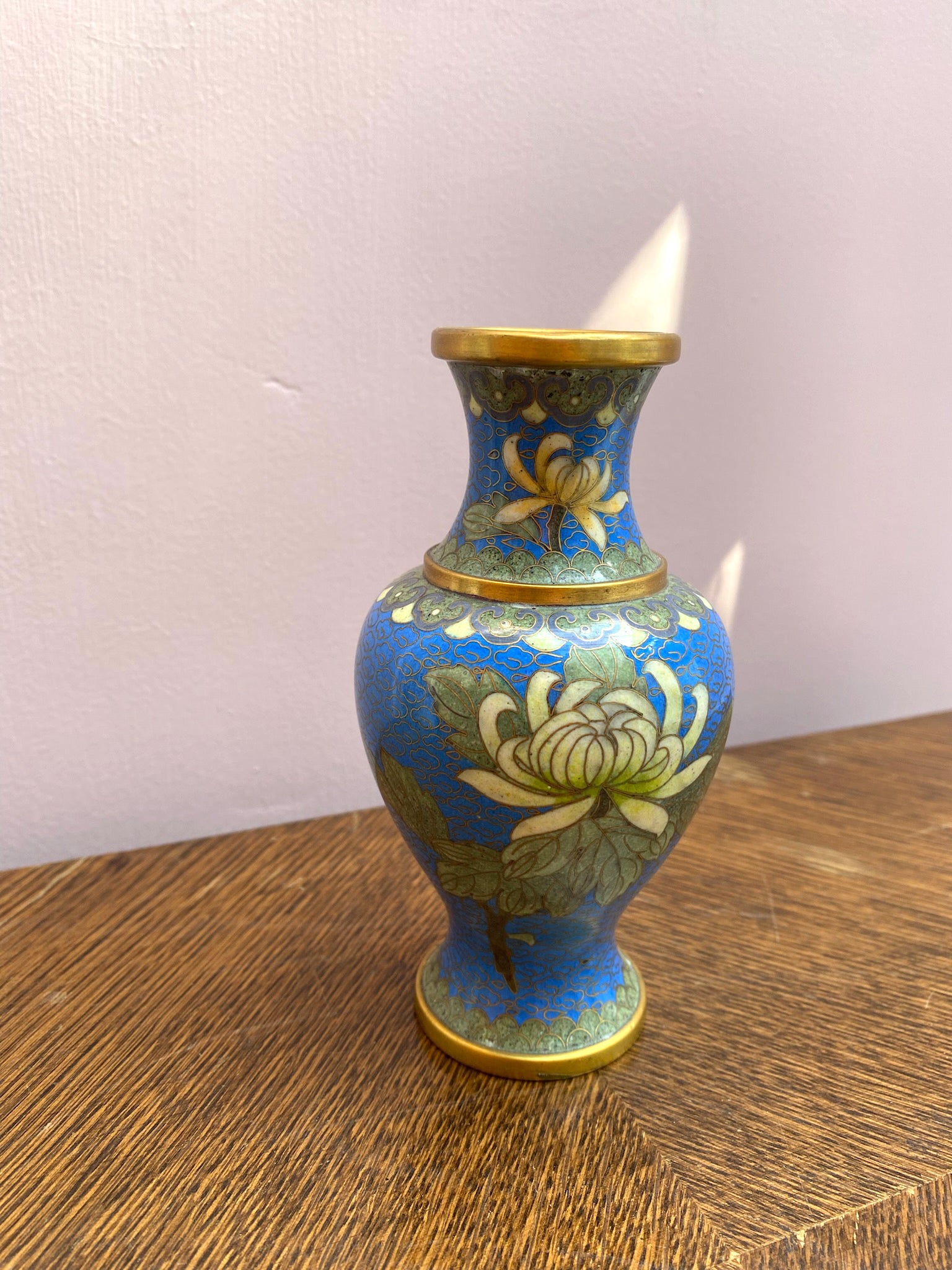 Small Cloisonné Chrysanthemum Vase