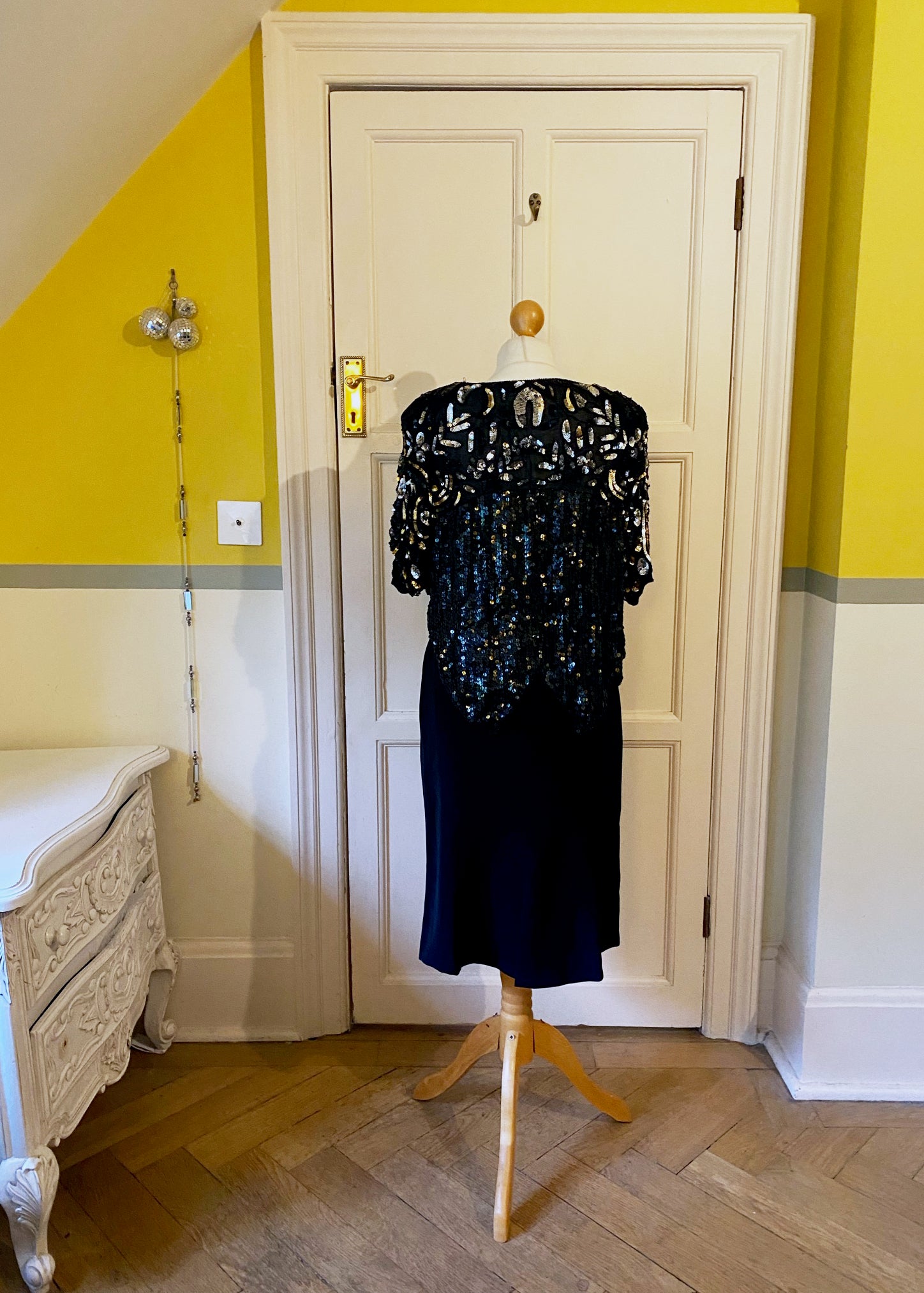 Sudi Black Embellished Top
