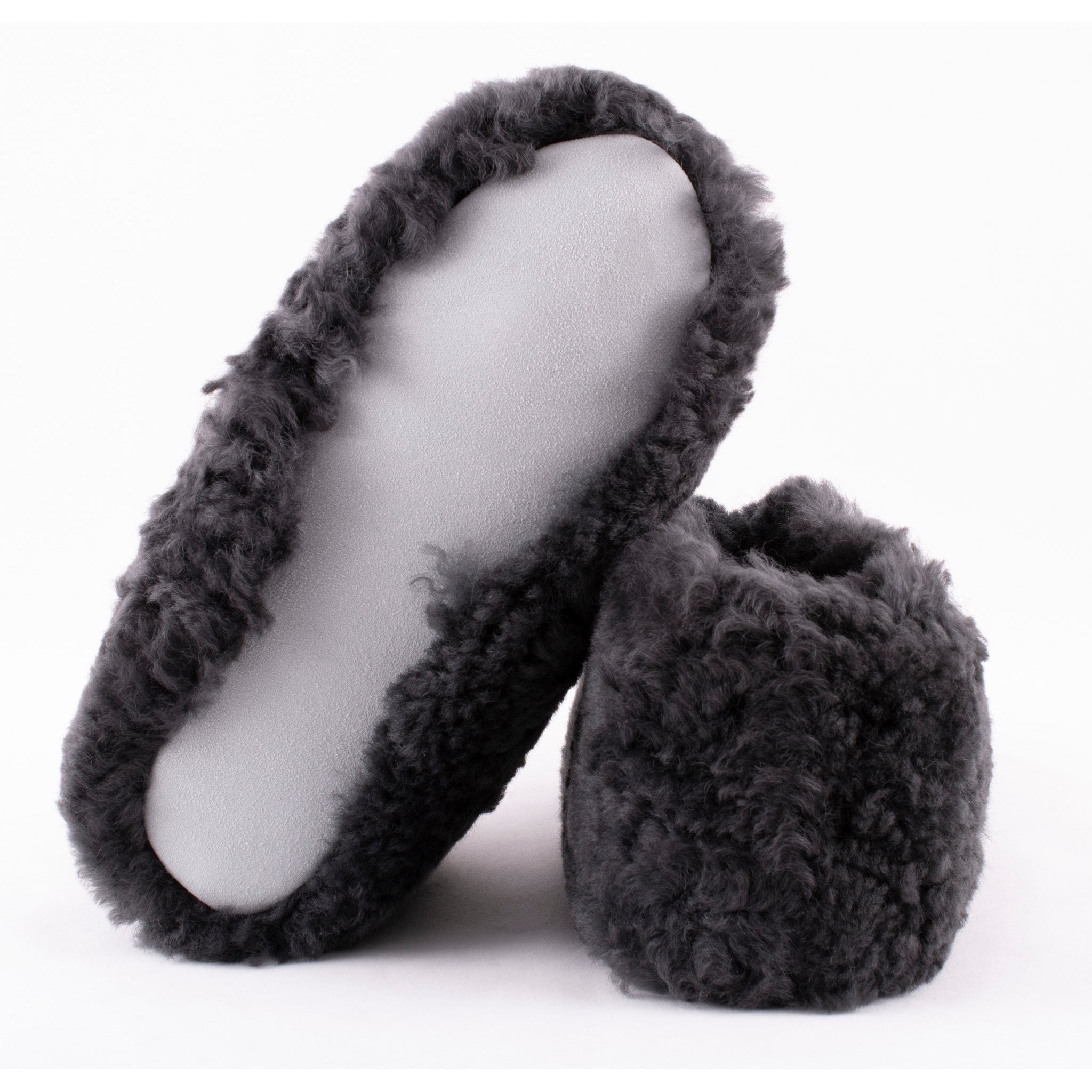 Ulla Sheepskin Booties Slipper - Asphalt