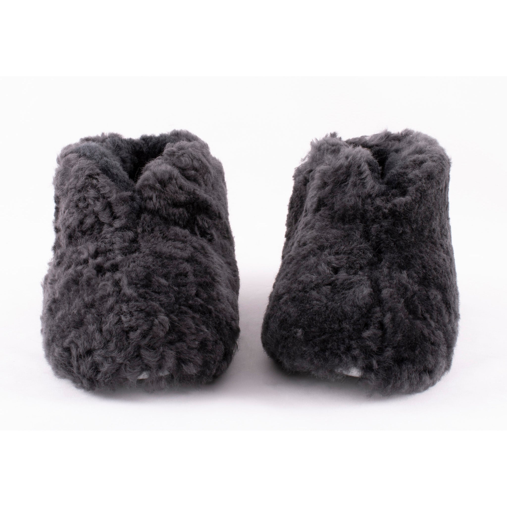 Ulla Sheepskin Booties Slipper - Asphalt