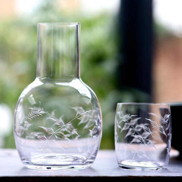 The Vintage List Ferns Carafe and Glass 4 Styles