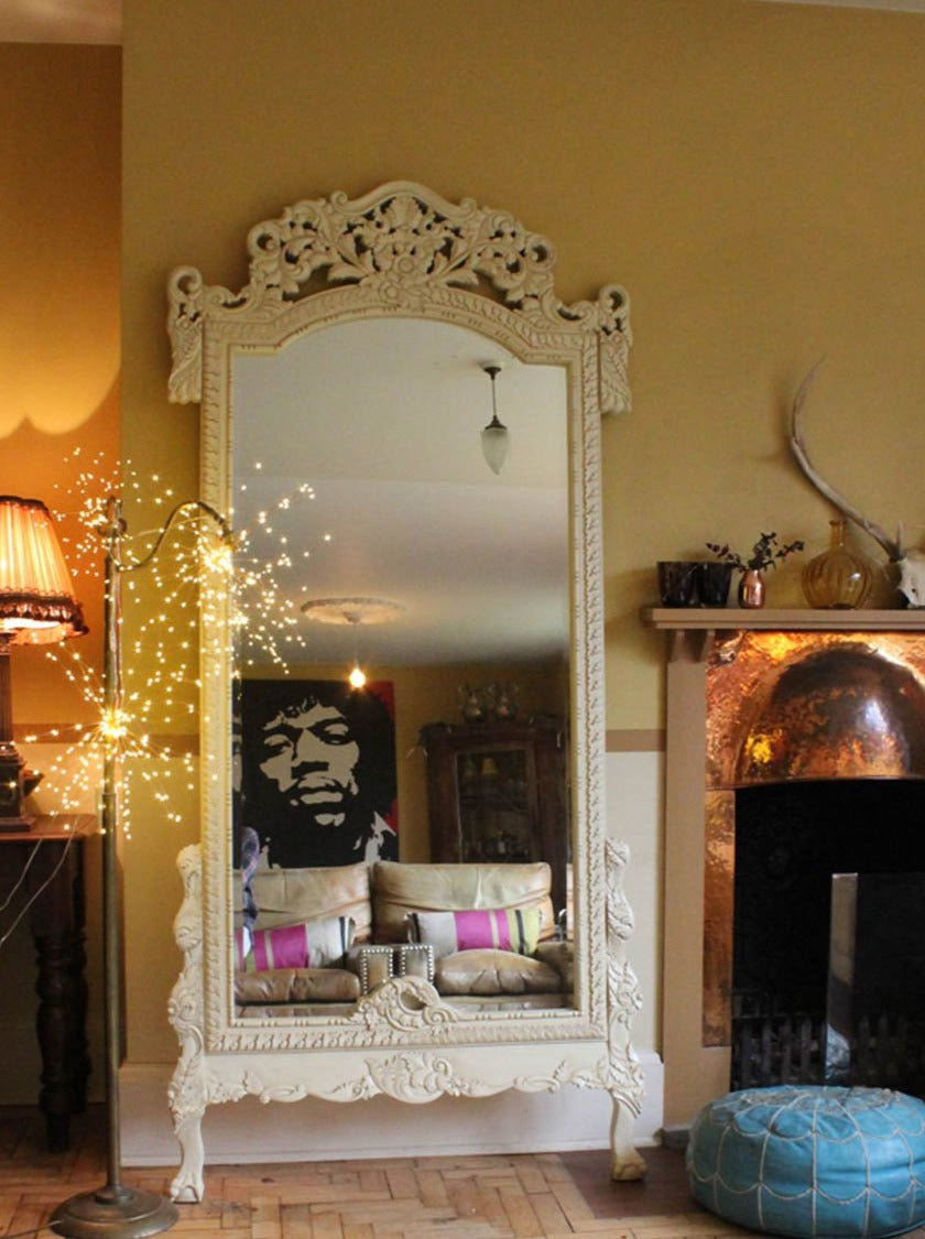 white dressing mirror