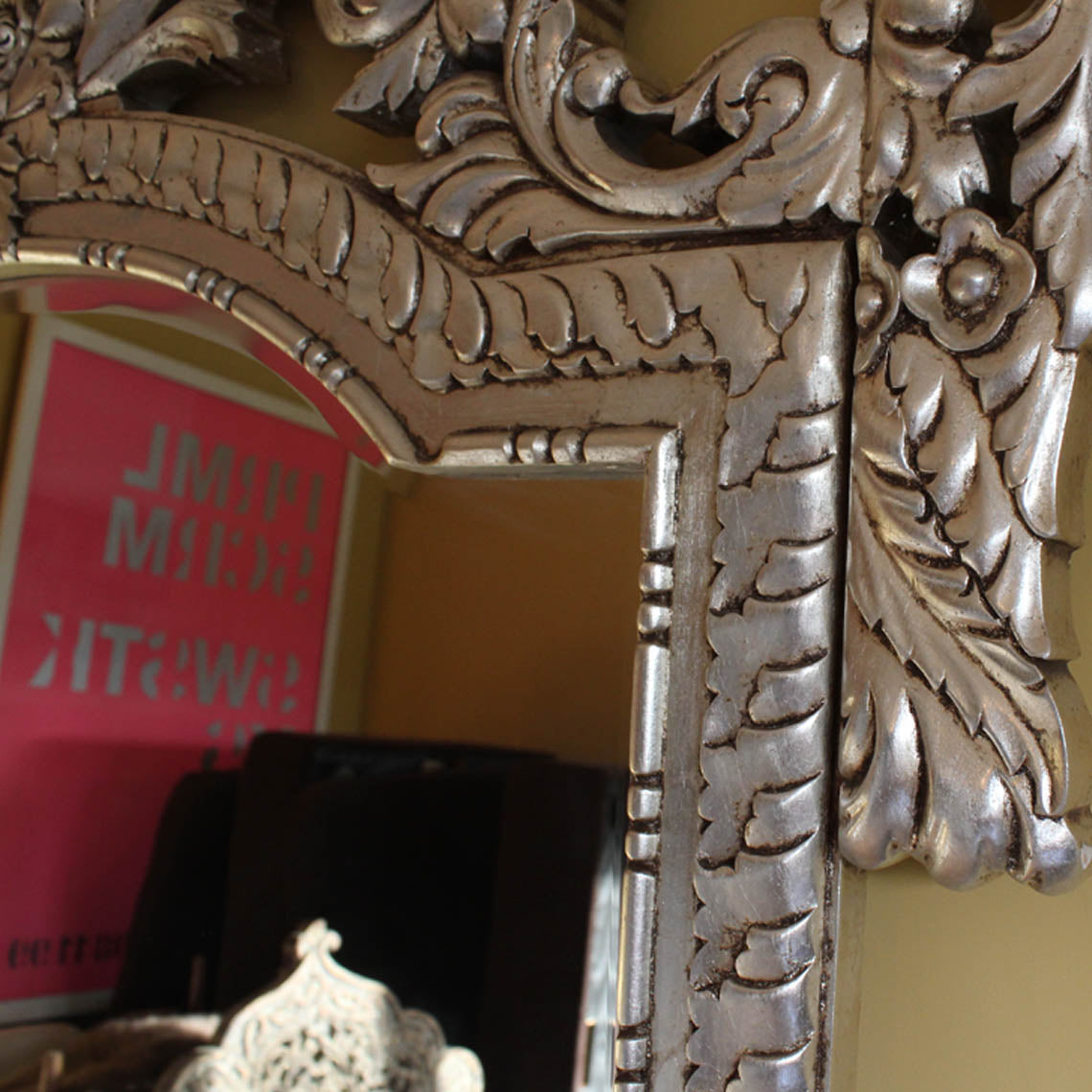Large Silver Dressing Mirror