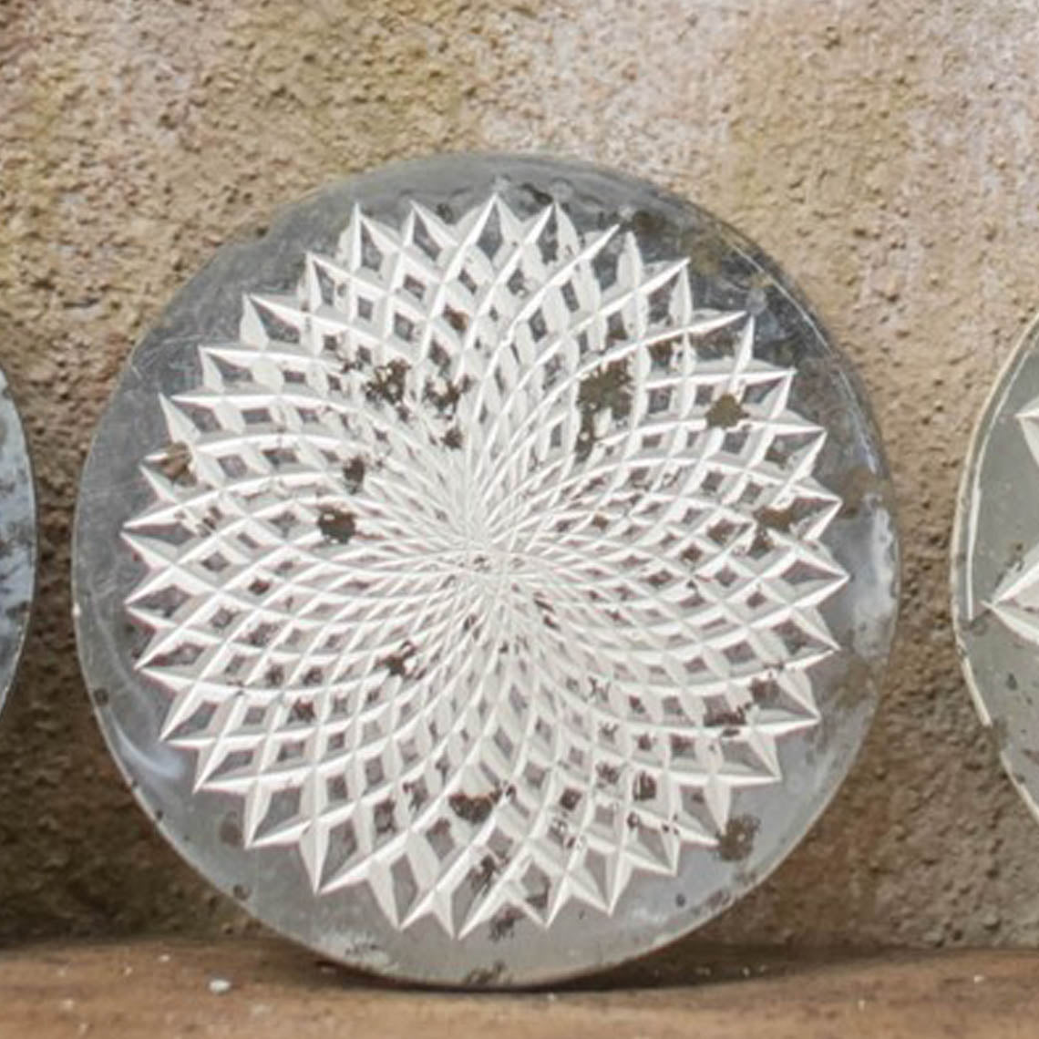 Silver Etched Glass Placemat