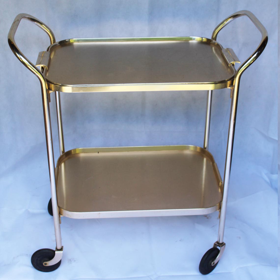 1950's Gold Drinks Cart