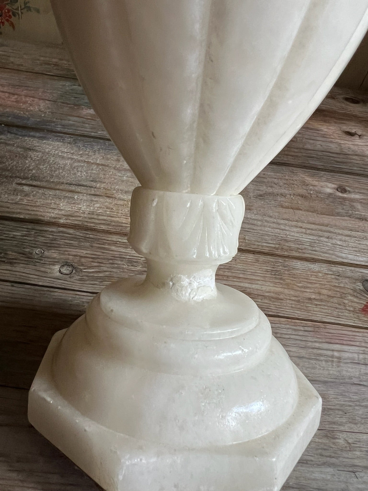 Large 20th Century Alabaster Lamp