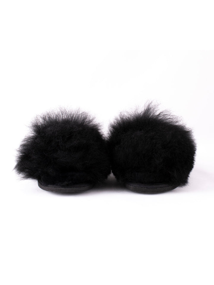 Tessan Sheepskin Slipper - Black