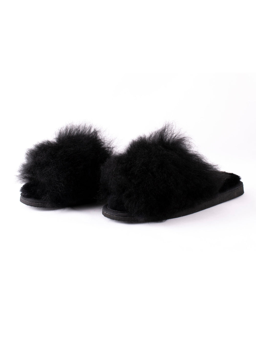 Tessan Sheepskin Slipper - Black