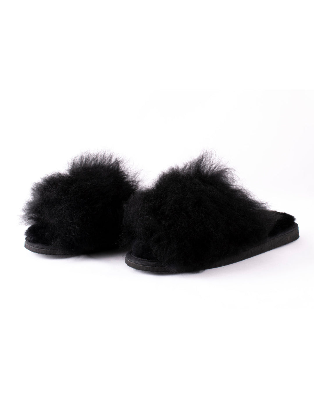 Tessan Sheepskin Slipper - Black