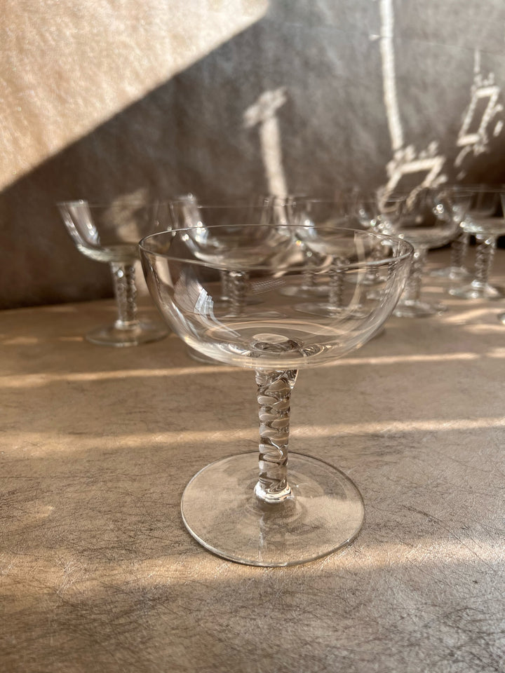 1960s Orrefors Coupes Set of Eight