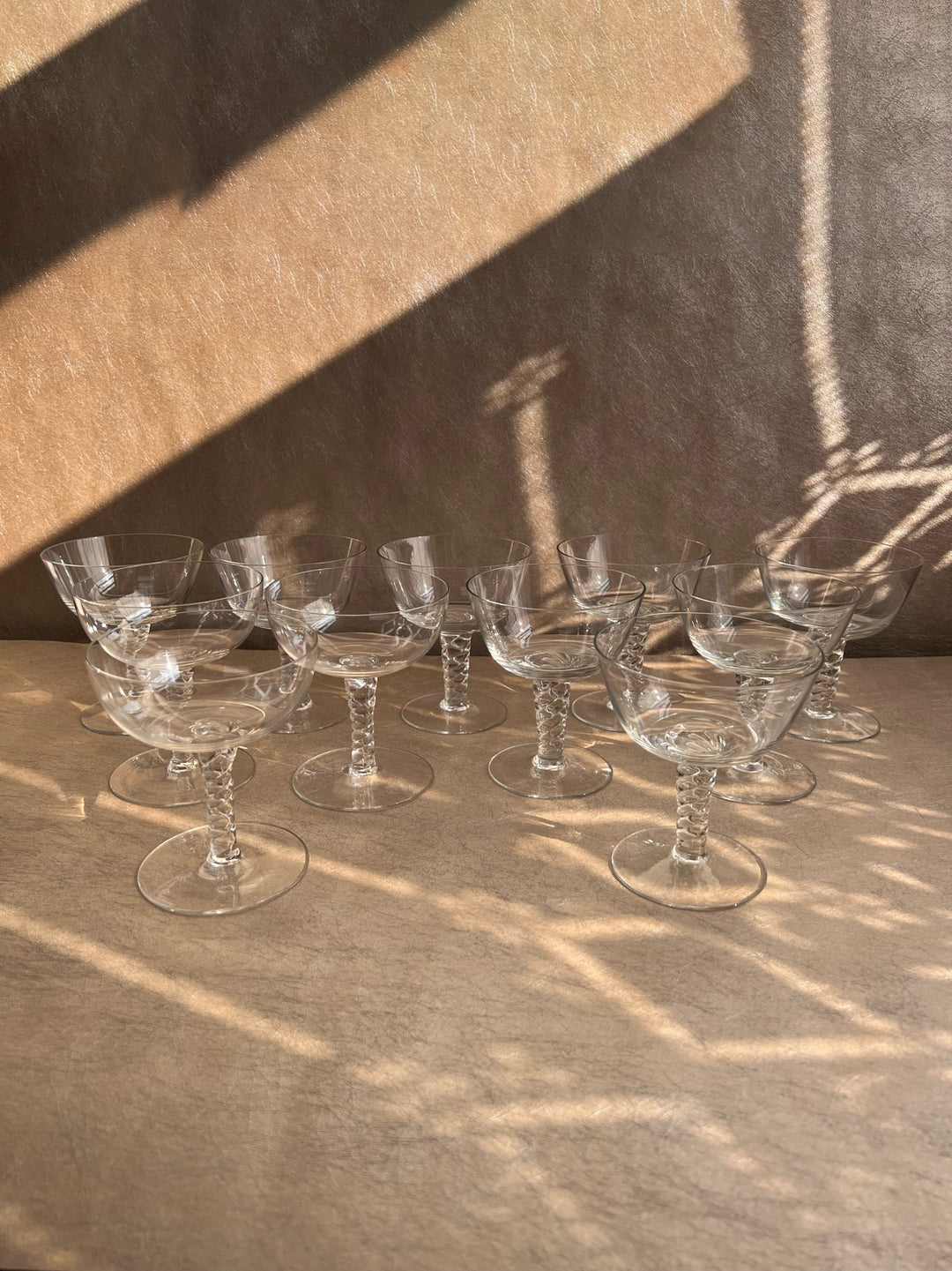 1960s Orrefors Coupes Set of Eight