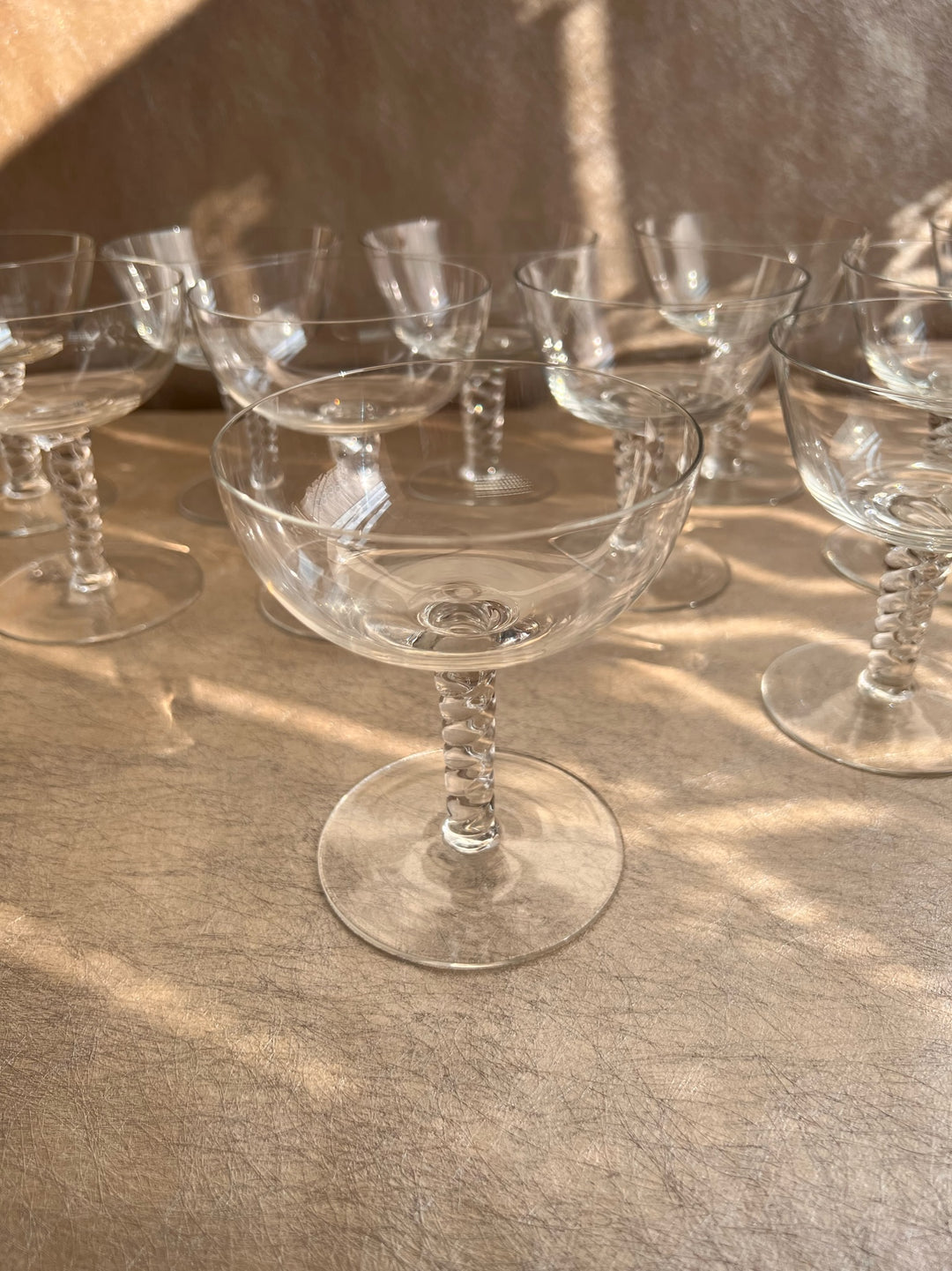 1960s Orrefors Coupes Set of Eight