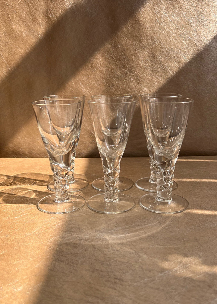 1960s Orrefors Tequila Glasses Set of Six