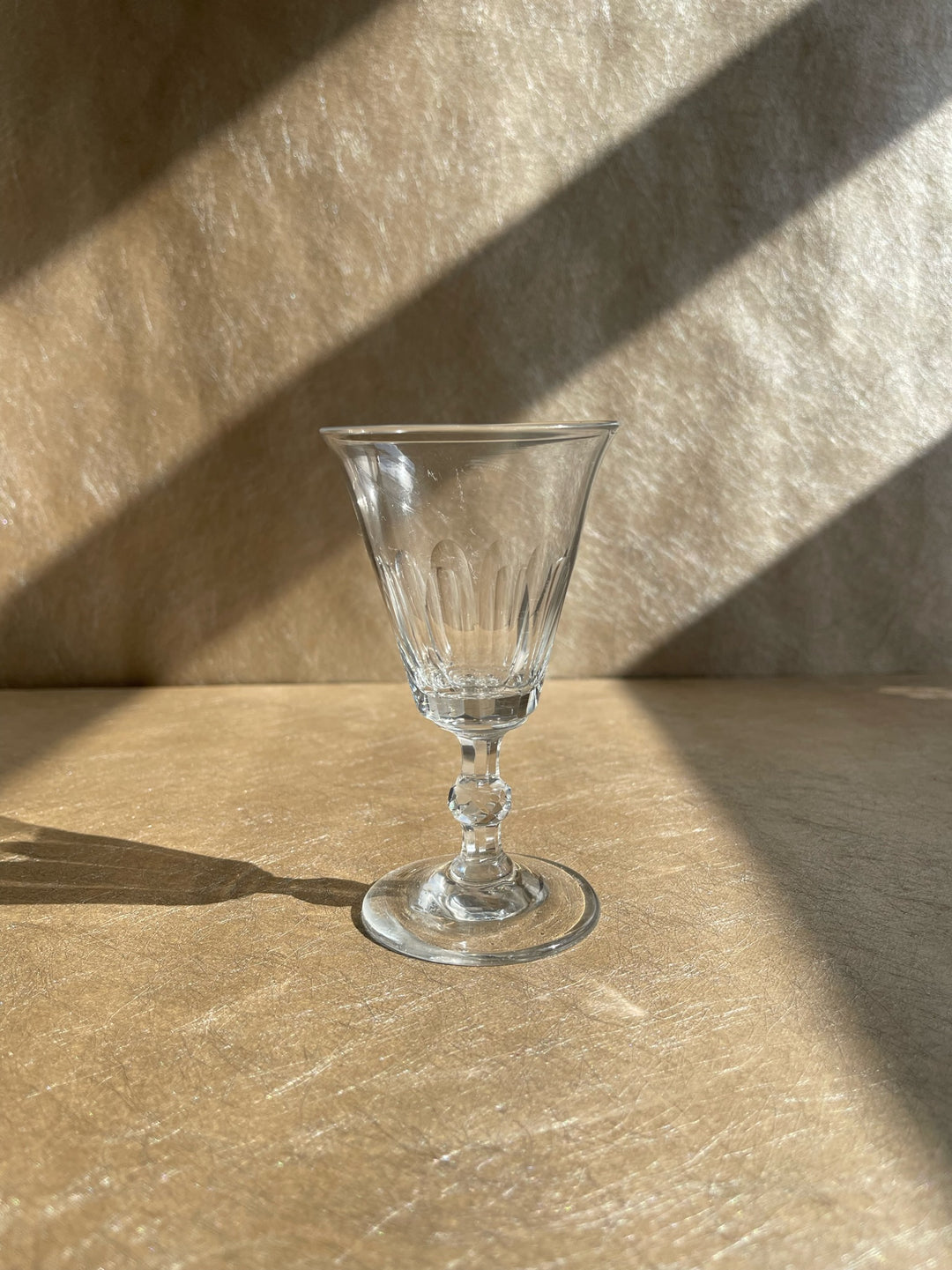19th Century Slice Cut Crystal Cordial Glasses