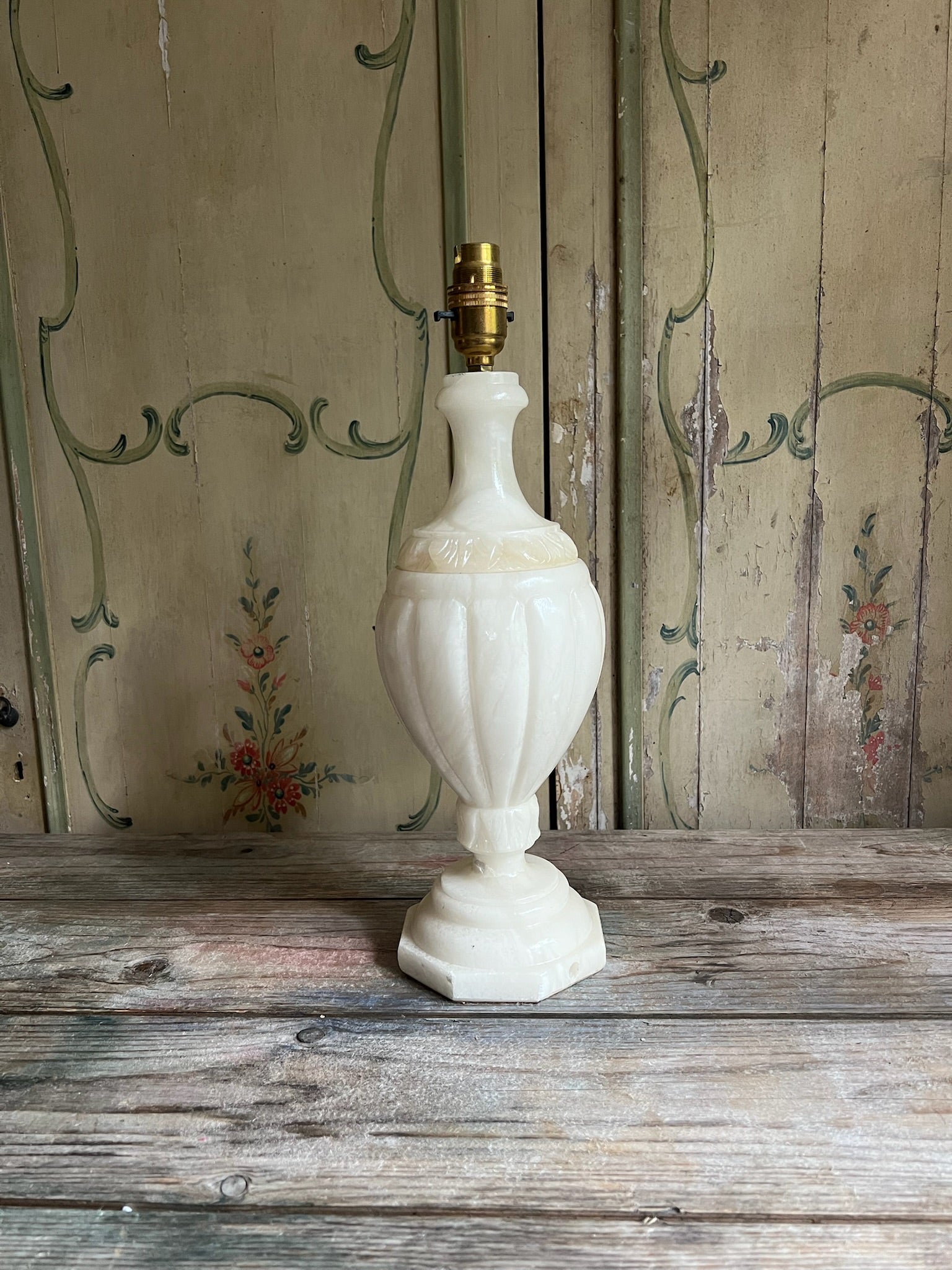 Large 20th Century Alabaster Lamp