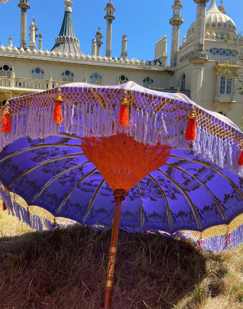 Lavender, Tangerine, & Gold Nirvana - Balinese Parasol