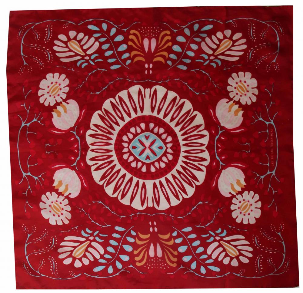 Mini Marushka Silk Scarf Red