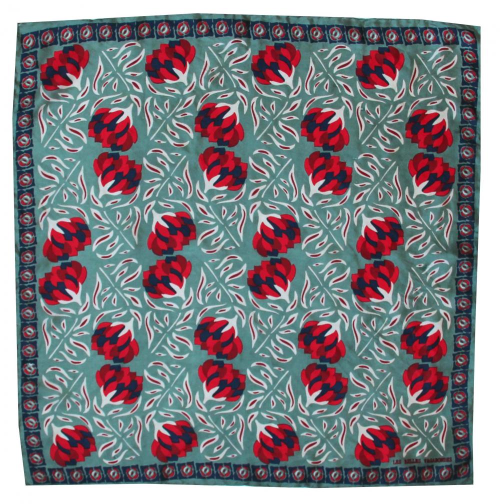 Mini Bergamote Silk Scarf - Red