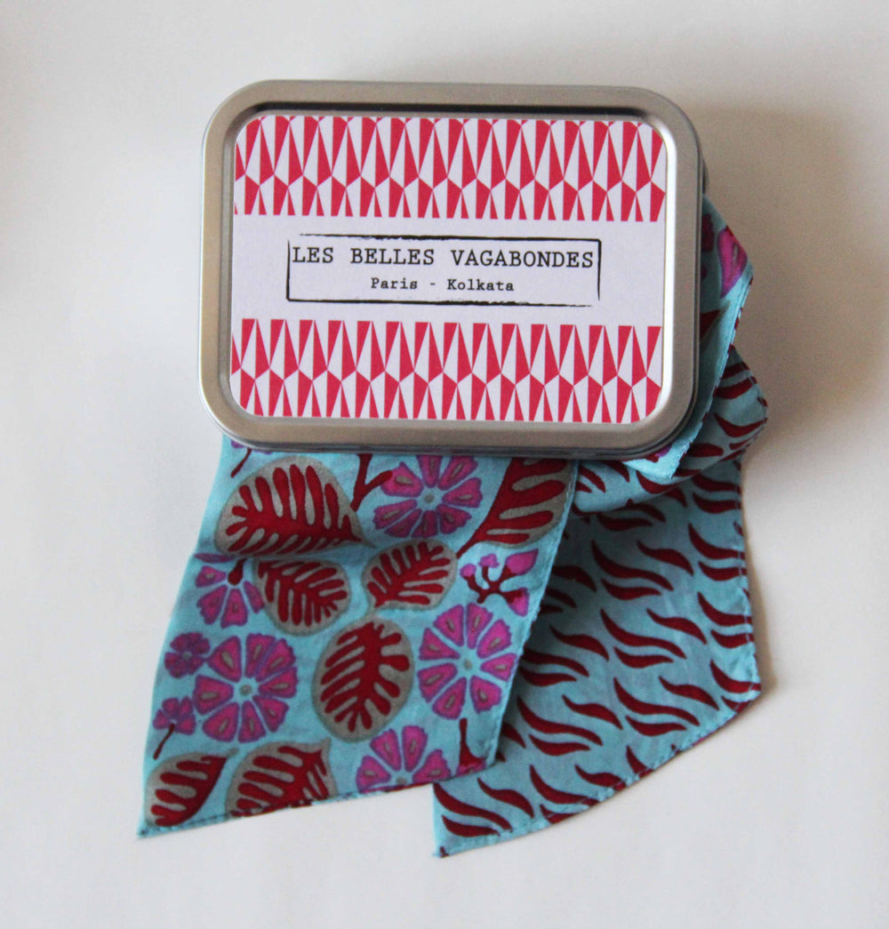 Palawan Blue Lagoon Headband - Silk Sash