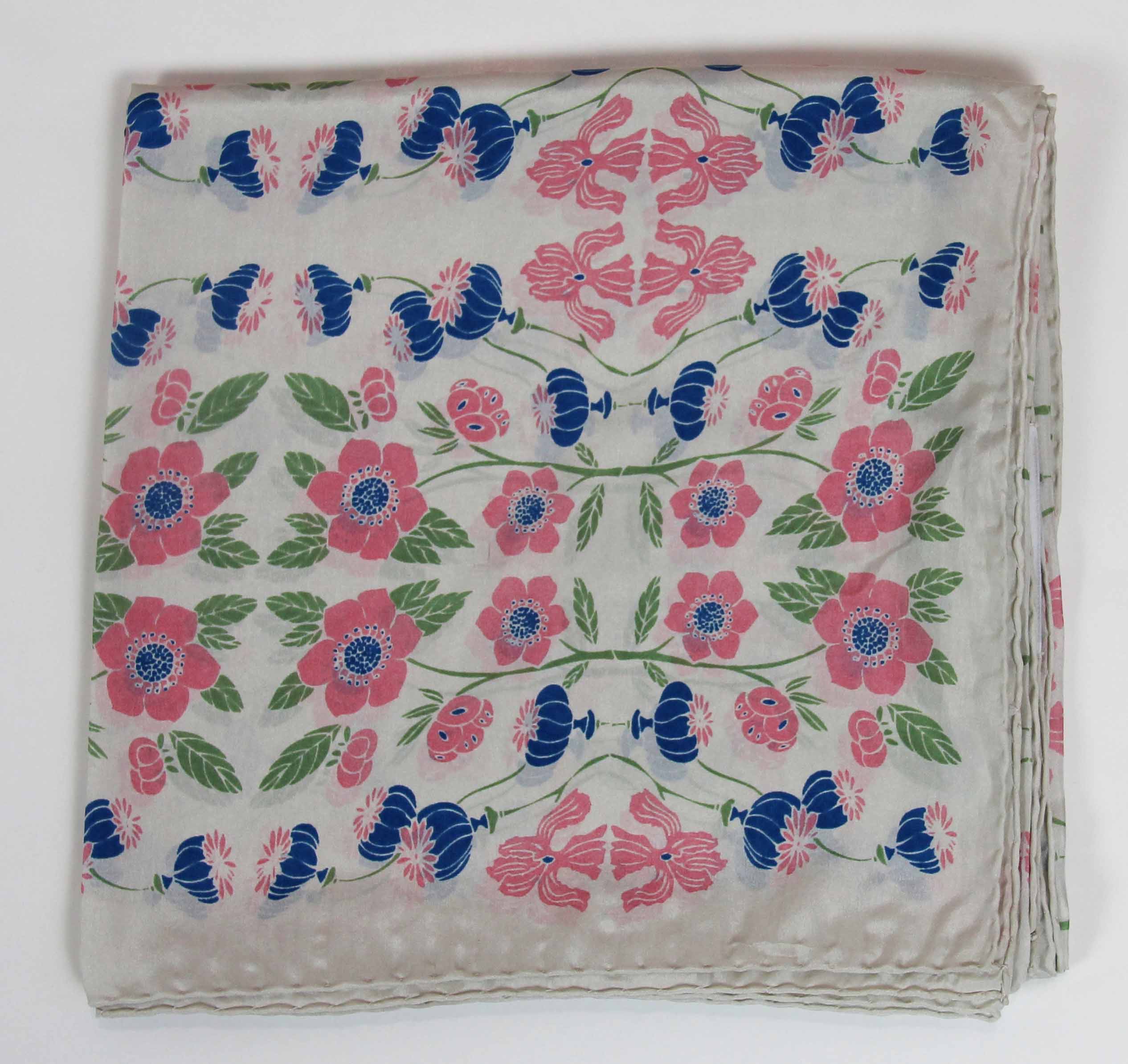 Pastel Flora Silk Square Scarf