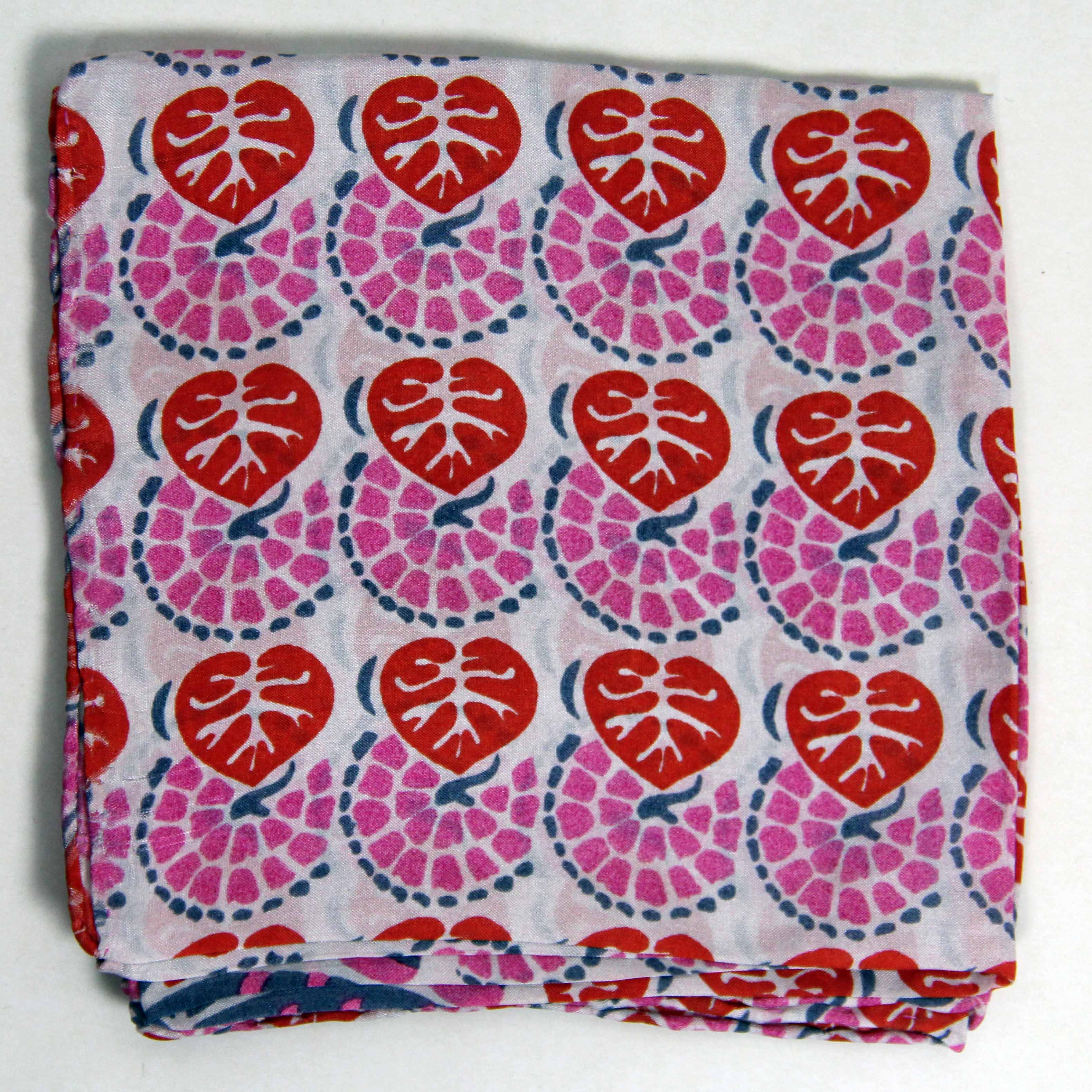 Mini Volubile Silk Scarf - Fuchsia