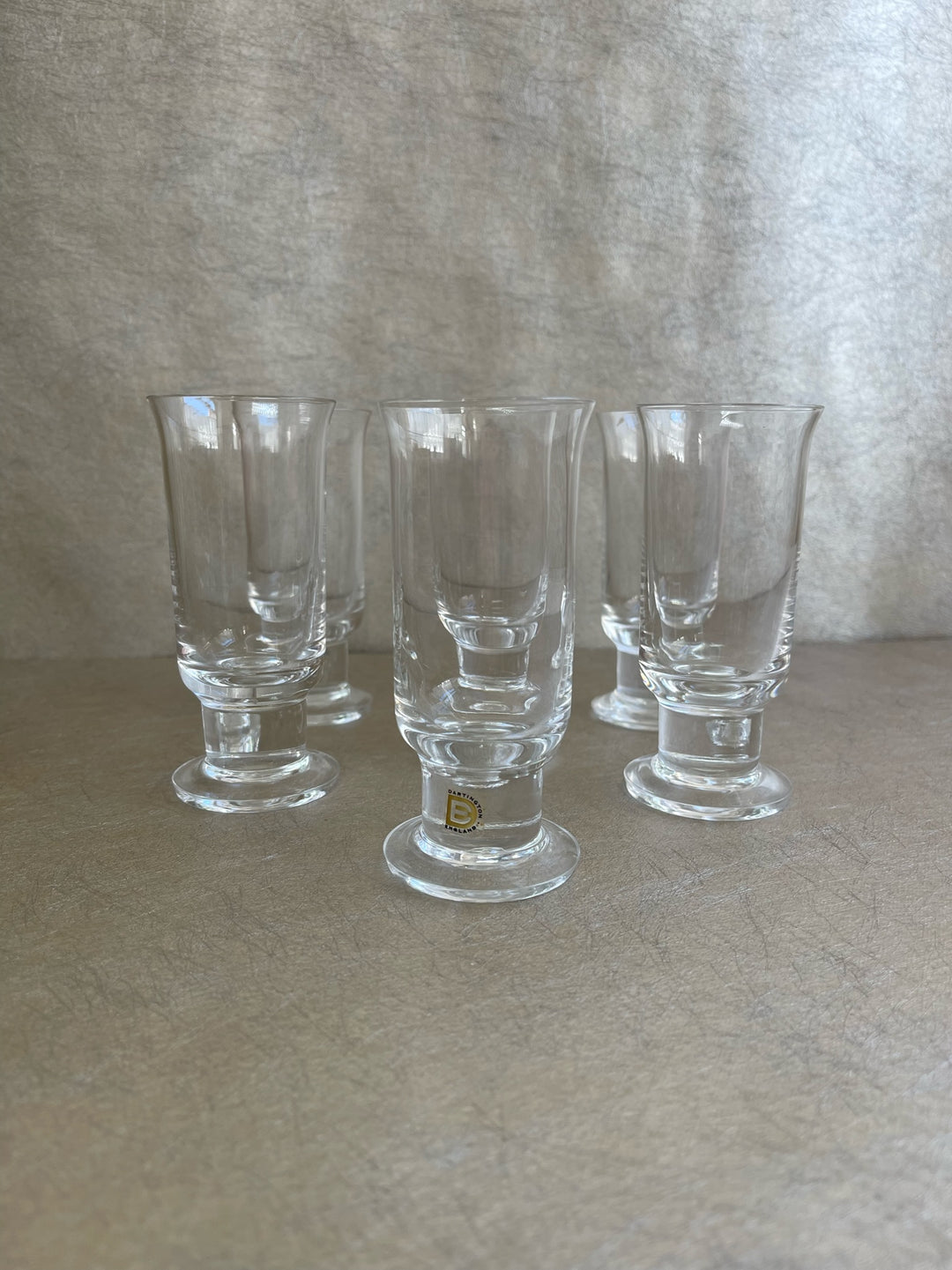 Dartington Bulldog Liqueur Glasses Set of Six