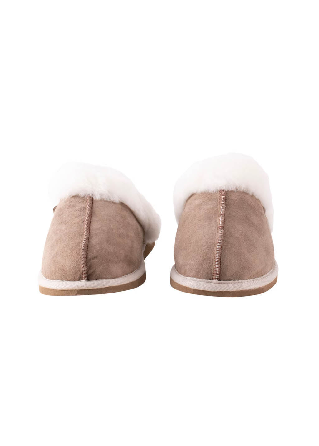 Jessica Sheepskin Slip On Slippers - Stone