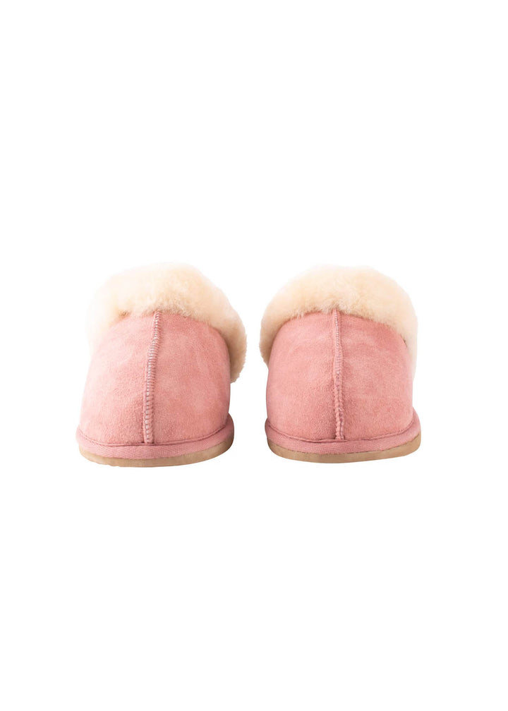 Jessica Sheepskin Slip On Slippers - Marsala Chestnut