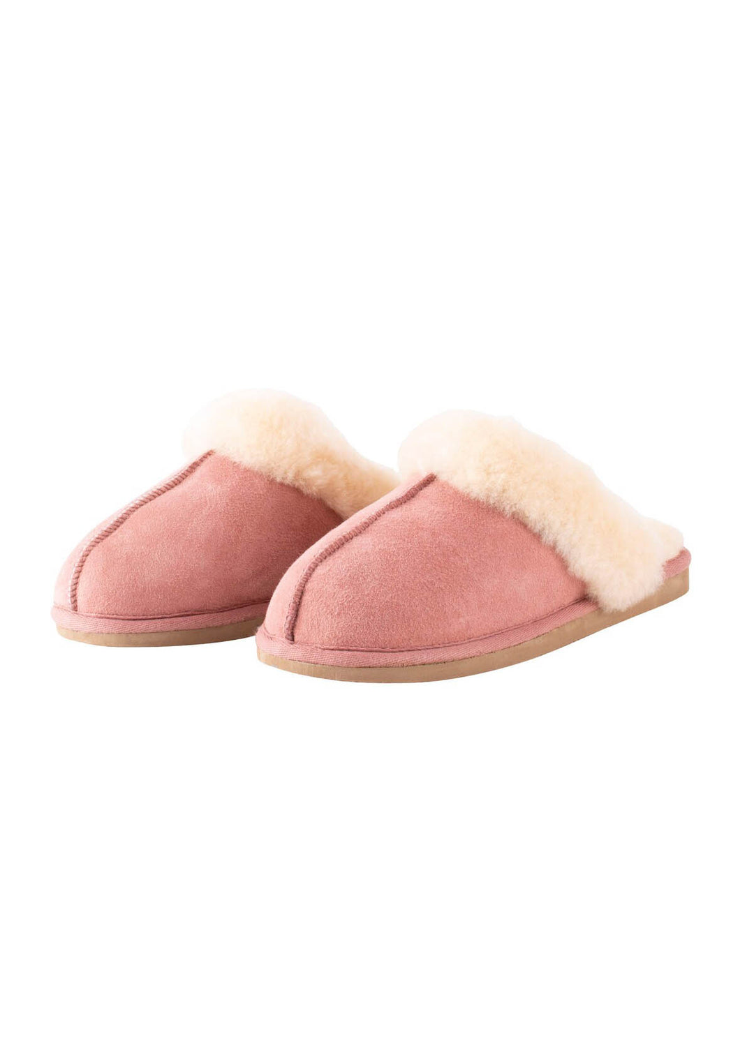 Jessica Sheepskin Slip On Slippers - Marsala Chestnut